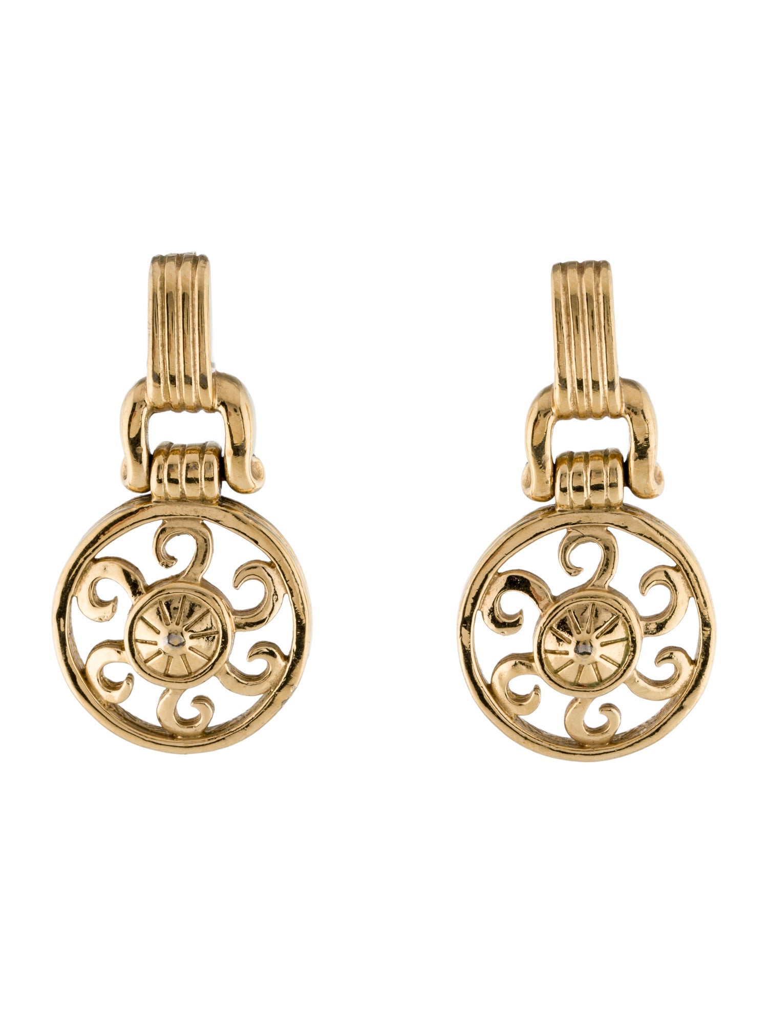 Givenchy Circle Door Knocker Drop Earring