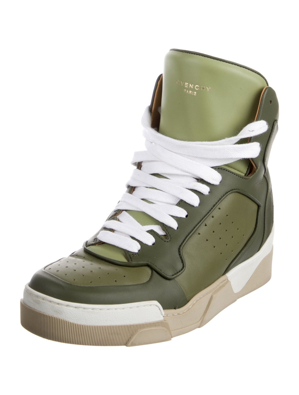 Givenchy Leather Colorblock Pattern Sneakers - image 2