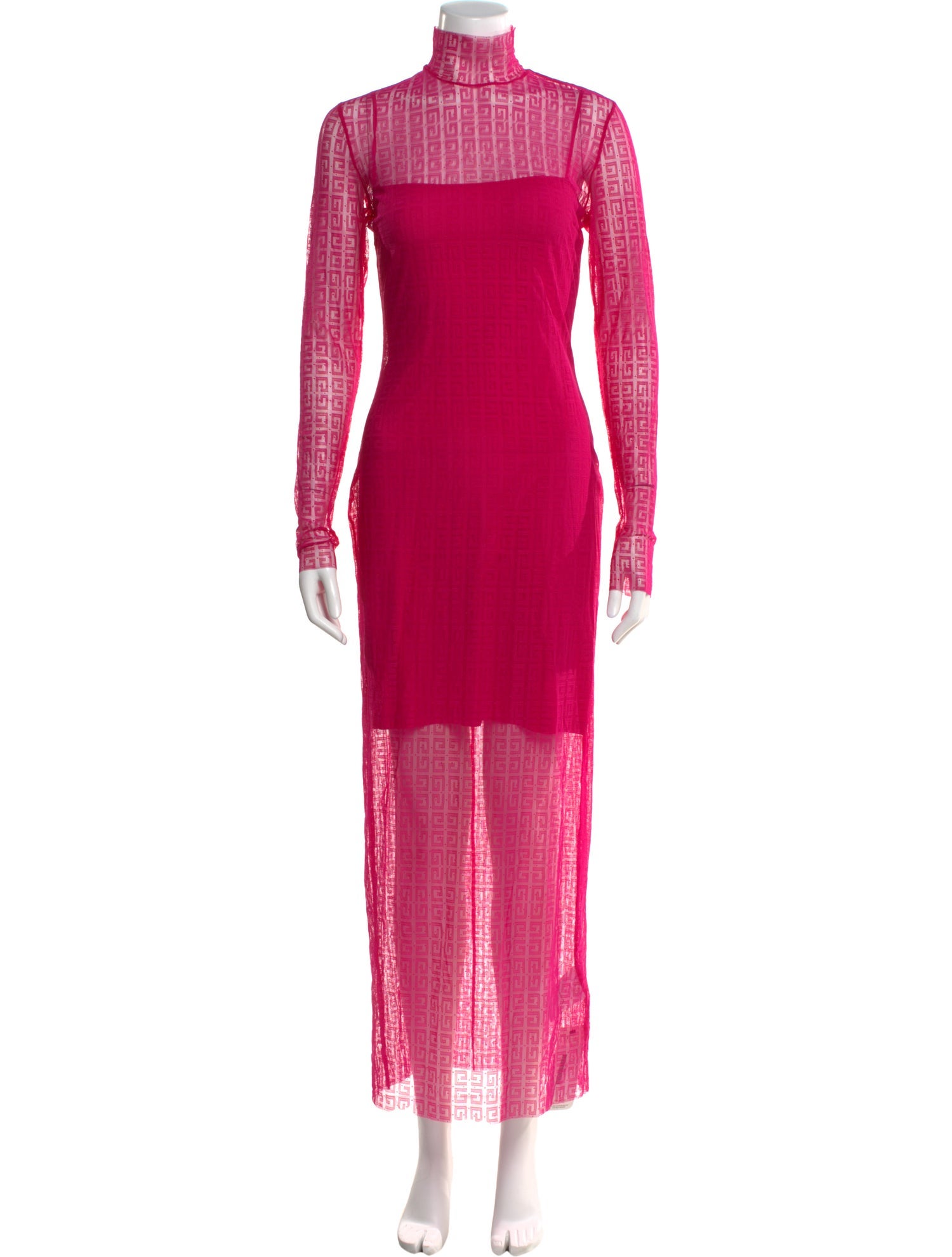 Givenchy Mock Neck Long Dress