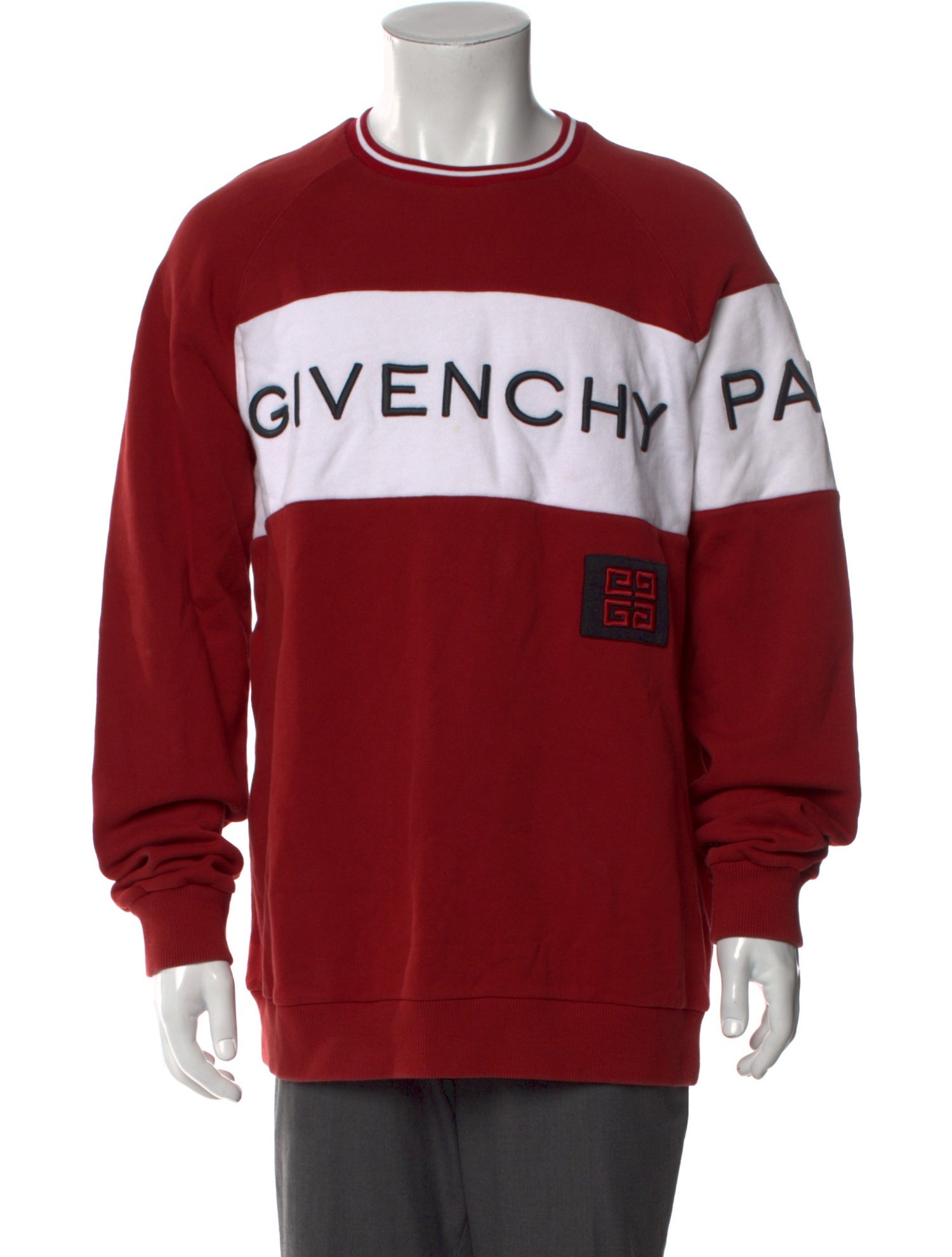Givenchy Graphic Print Crew Neck Pullover