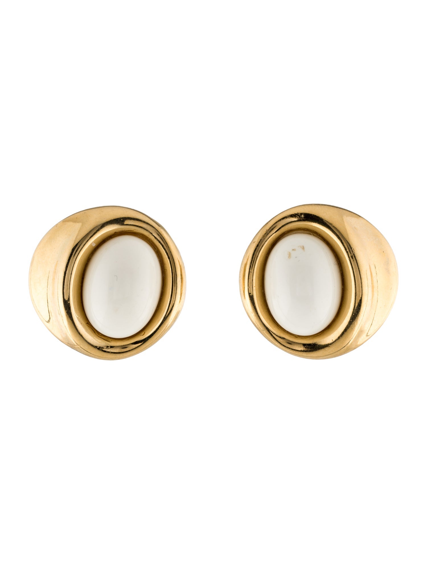 Givenchy Vintage Resin Clip On Earrings