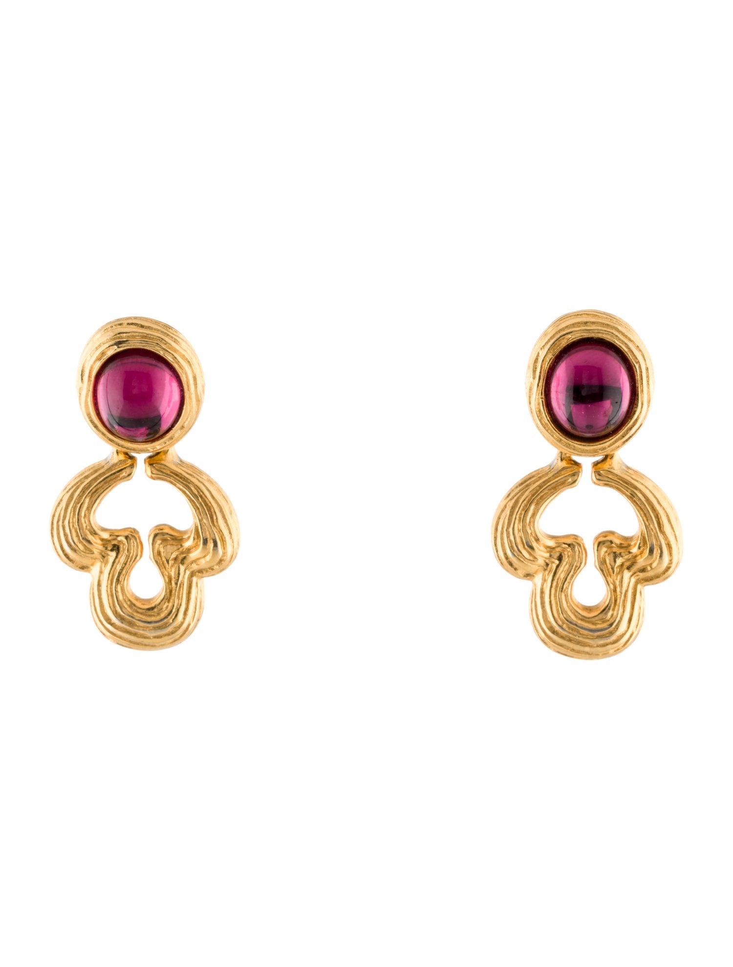Givenchy Vintage Floral Drop Earrings