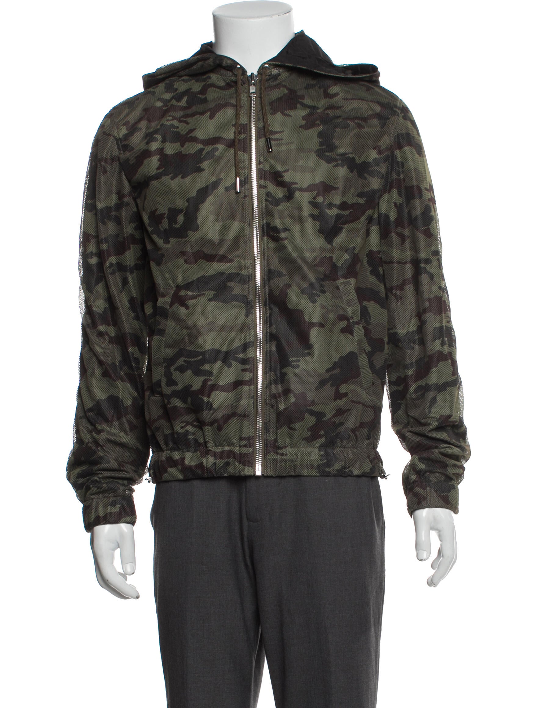 Givenchy Camouflage Print Trucker Jacket