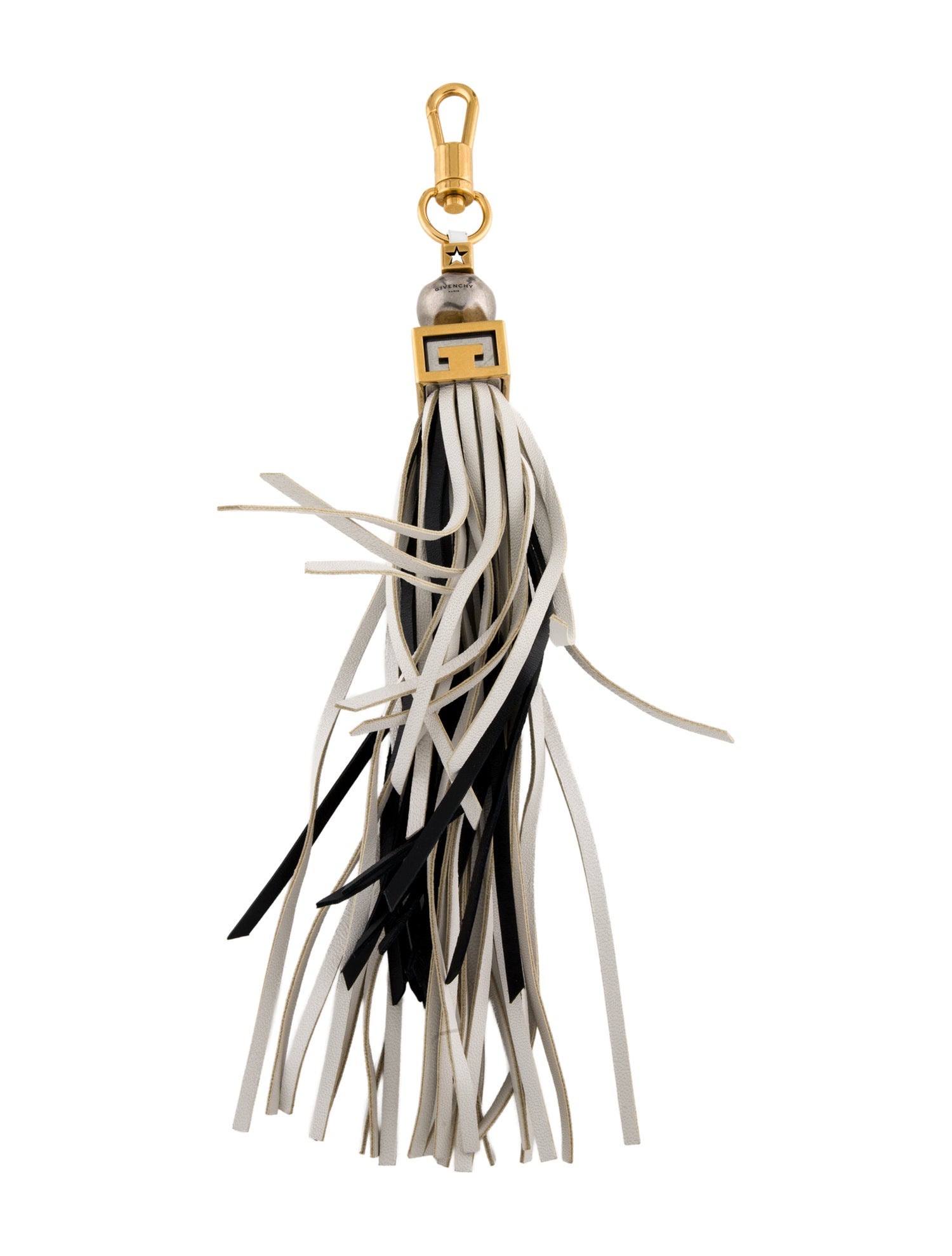 Givenchy leather tassel keychain