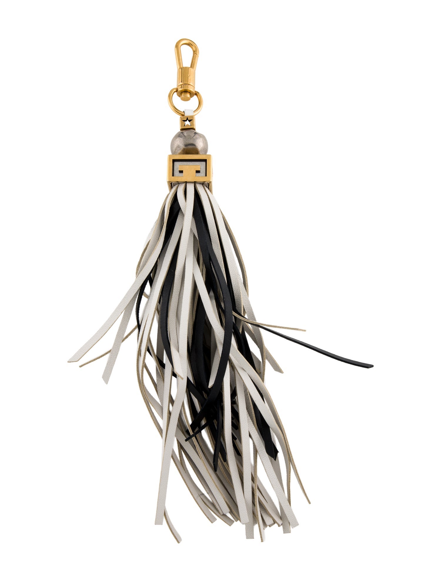 Givenchy leather tassel keychain