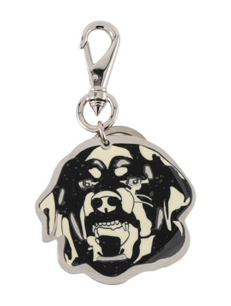 Givenchy Pattern Print Metal Dog Keychain