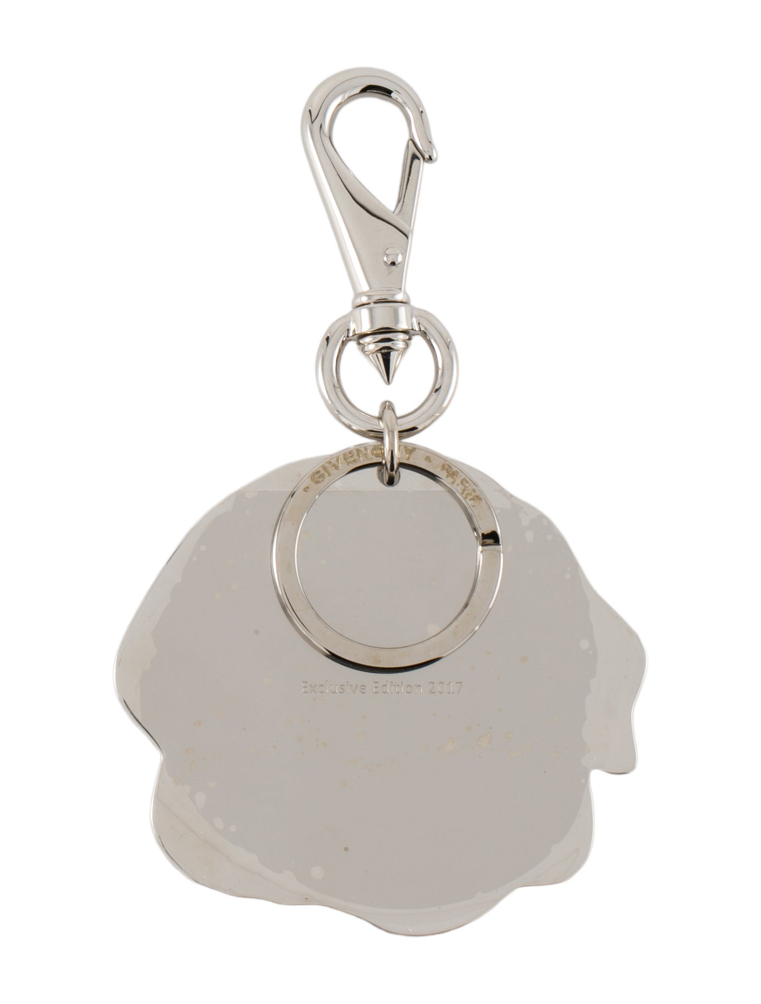 Givenchy Pattern Print Metal Dog Keychain
