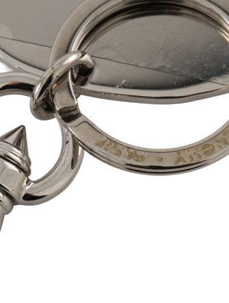 Givenchy Pattern Print Metal Dog Keychain