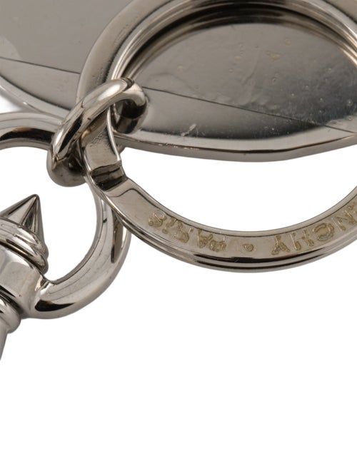 Givenchy Pattern Print Metal Dog Keychain