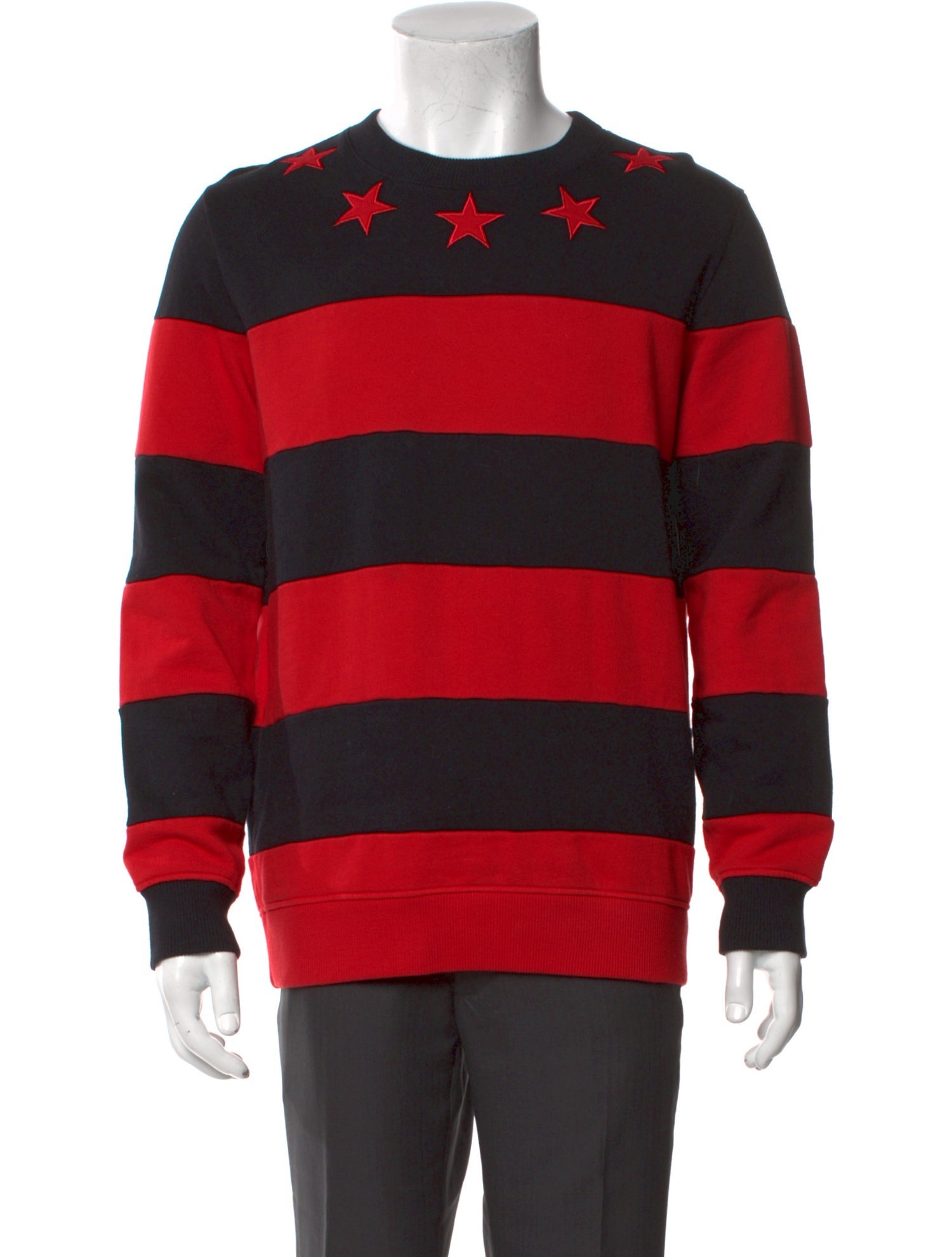 Givenchy Striped Crew Neck Sweatshirt