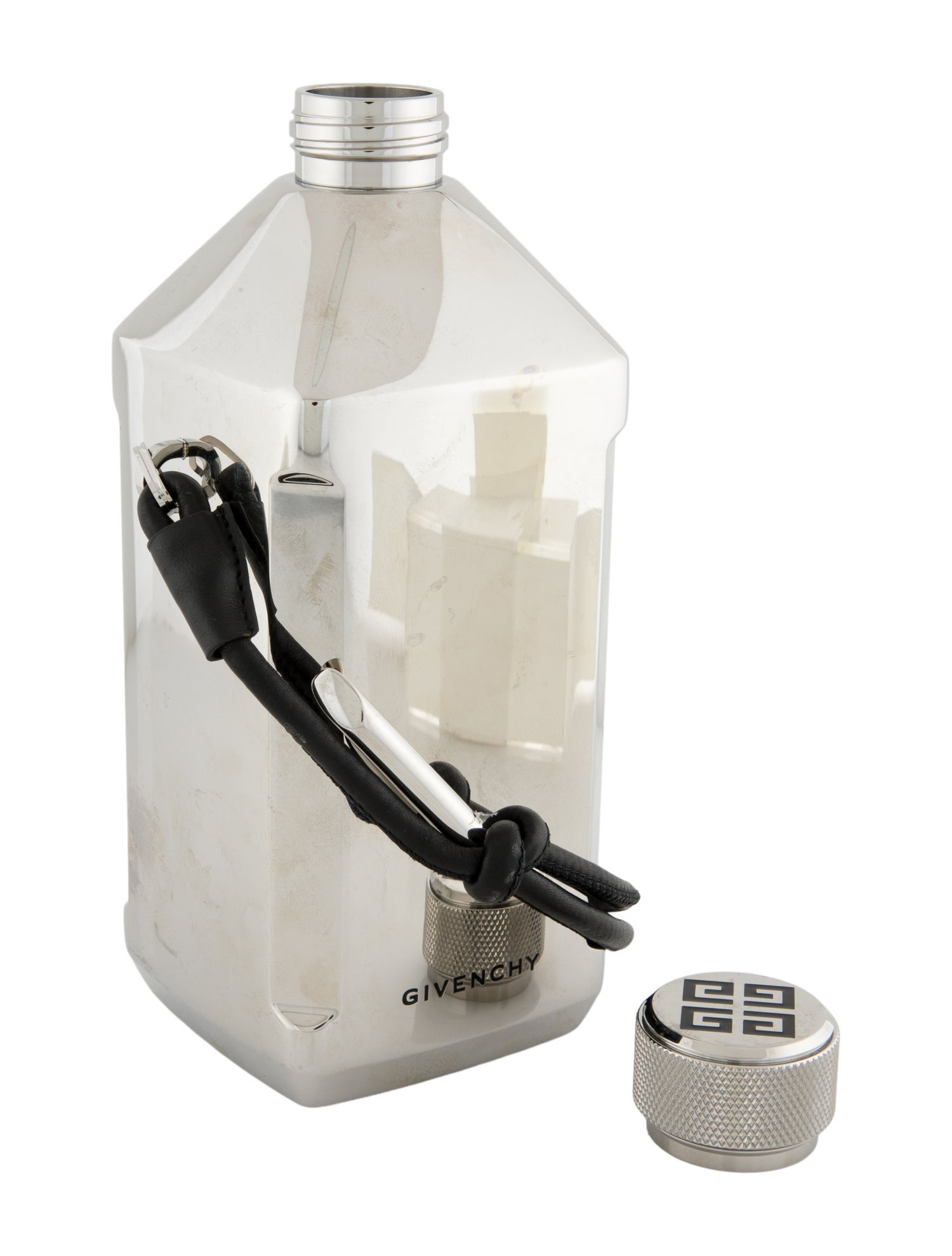 Givenchy Stainless Steel Water Bottle With Shoulder Strap
