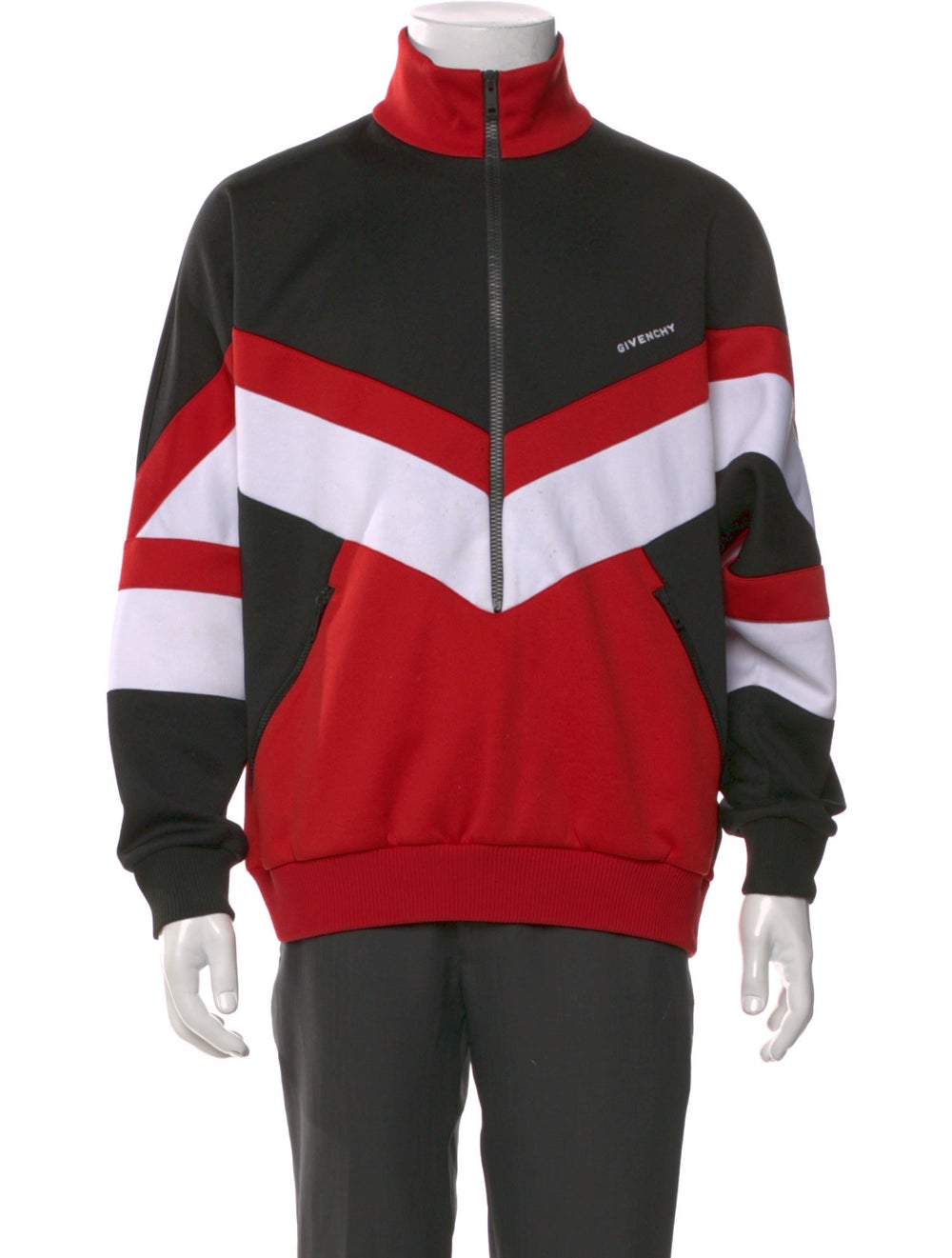 Givenchy Colorblock Pattern Turtleneck Sweatshirt - image 1