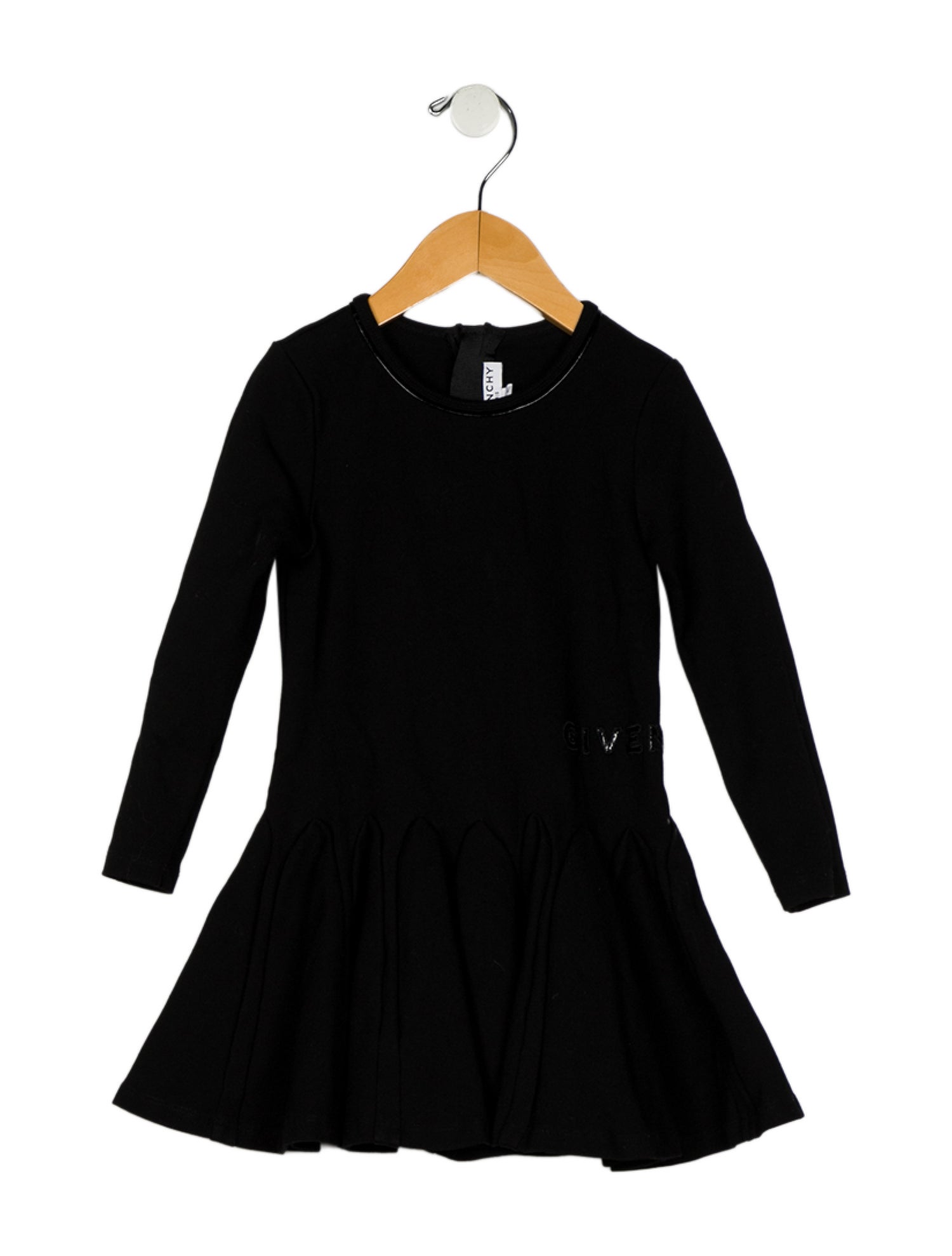 Givenchy Girls' Solid Long Sleeve Dress