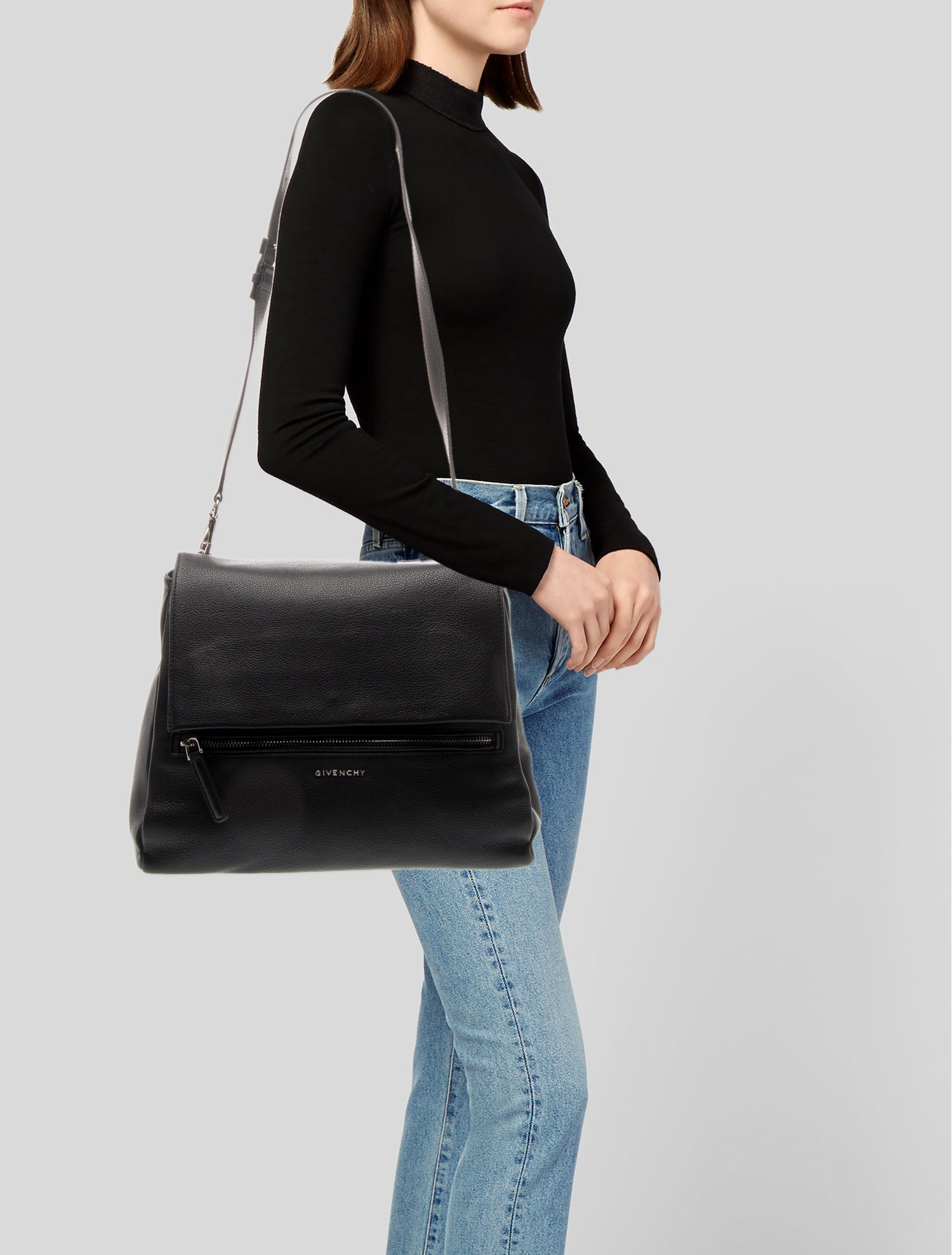 Givenchy Leather Messenger Bag