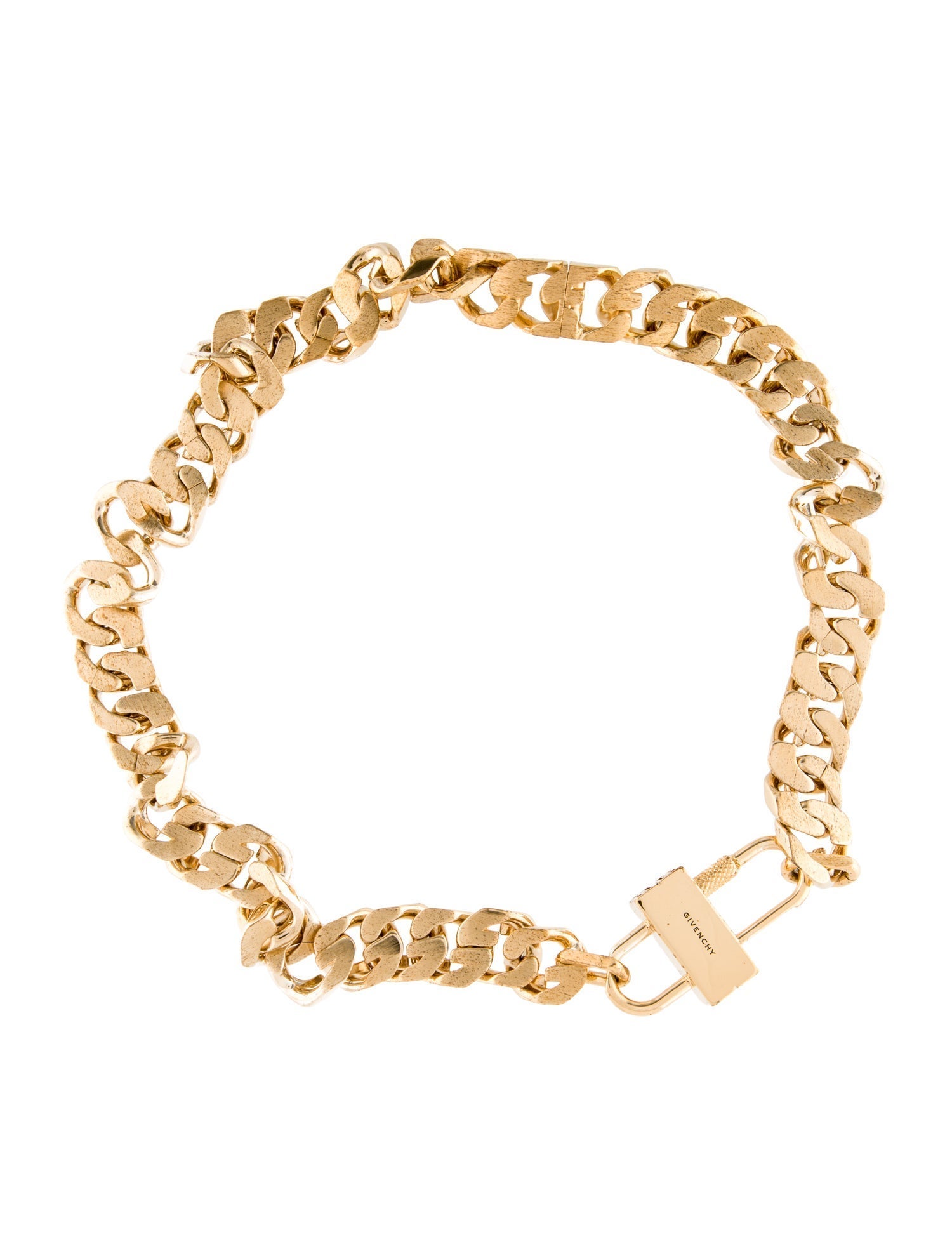 Givenchy Padlock Chain Link Necklace