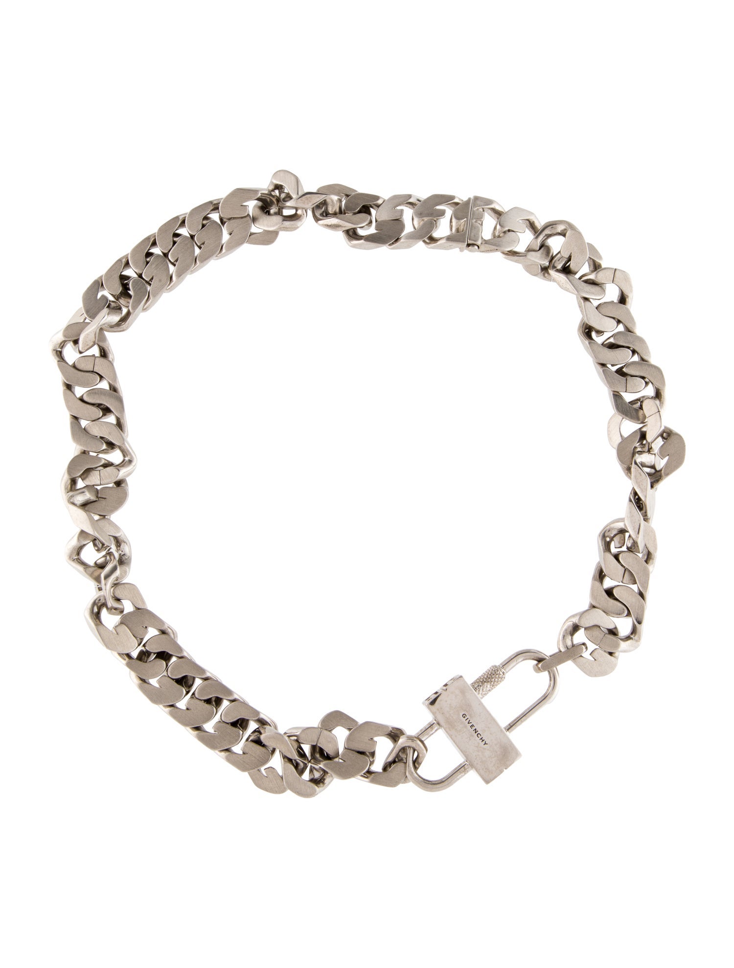 Givenchy Padlock Chain Link Necklace