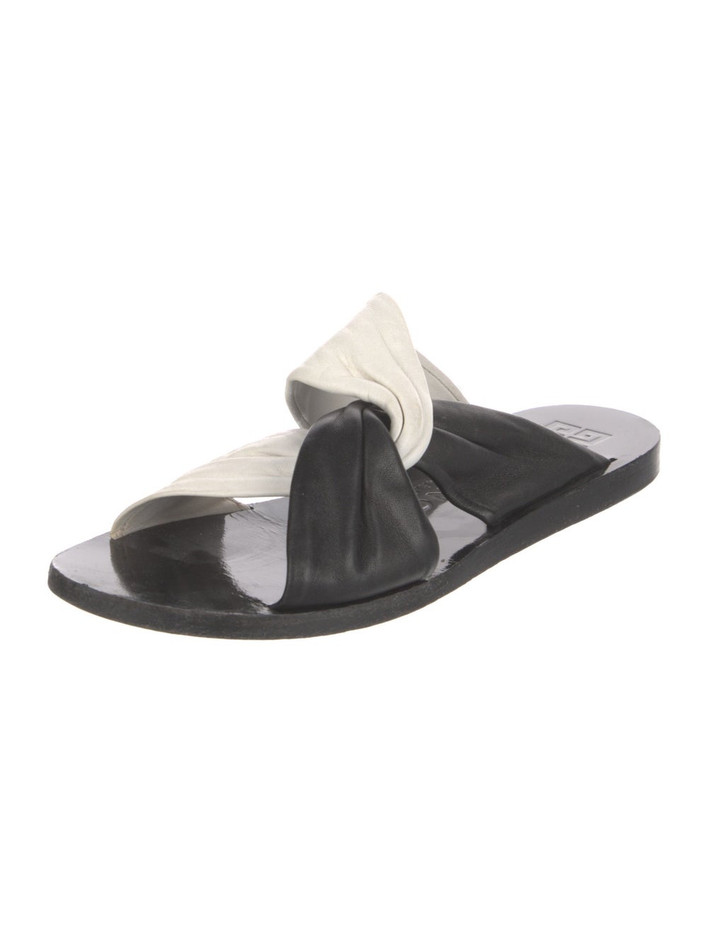 Givenchy Leather Colorblock Pattern Slides - image 2