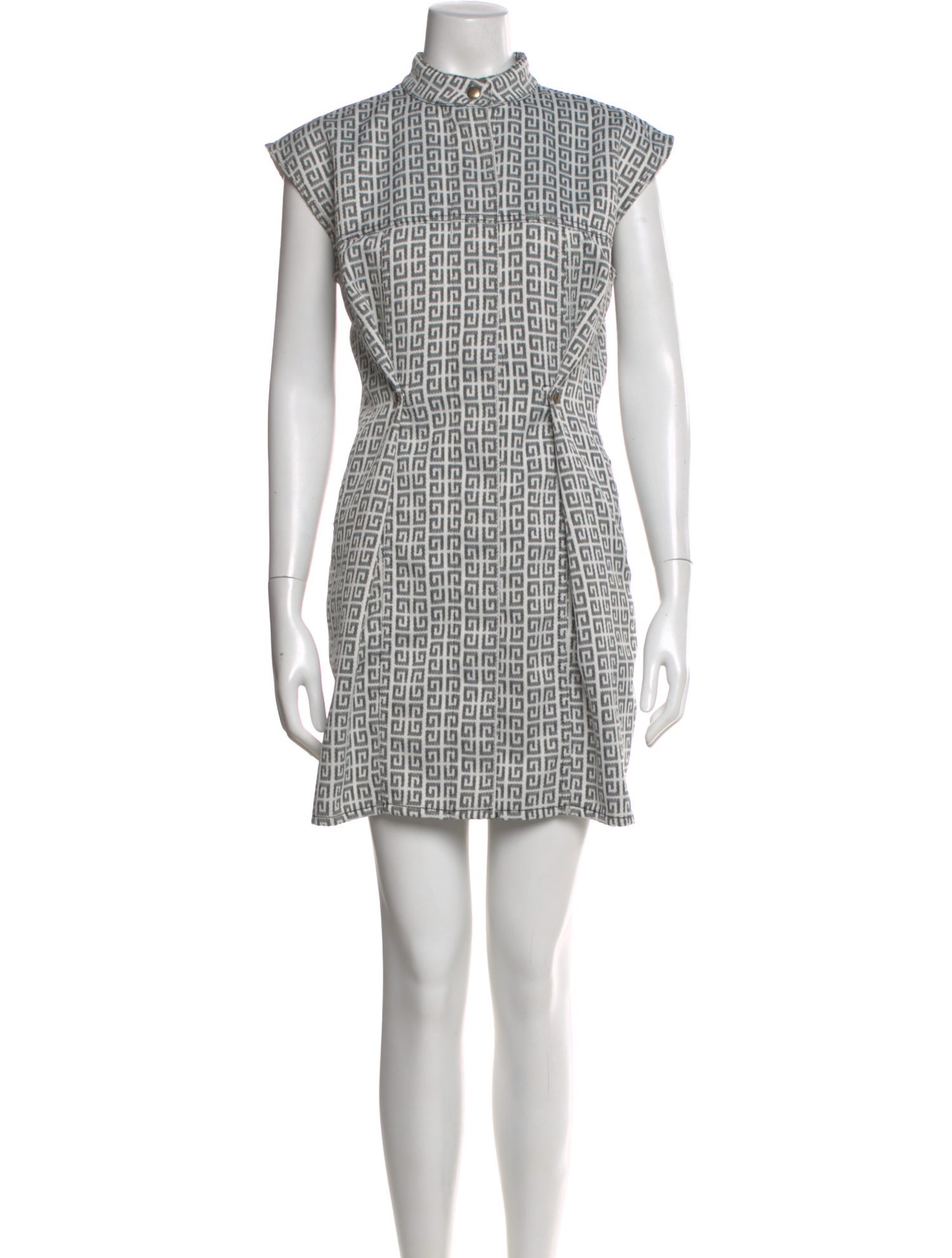 Givenchy Plaid Print Mini Dress