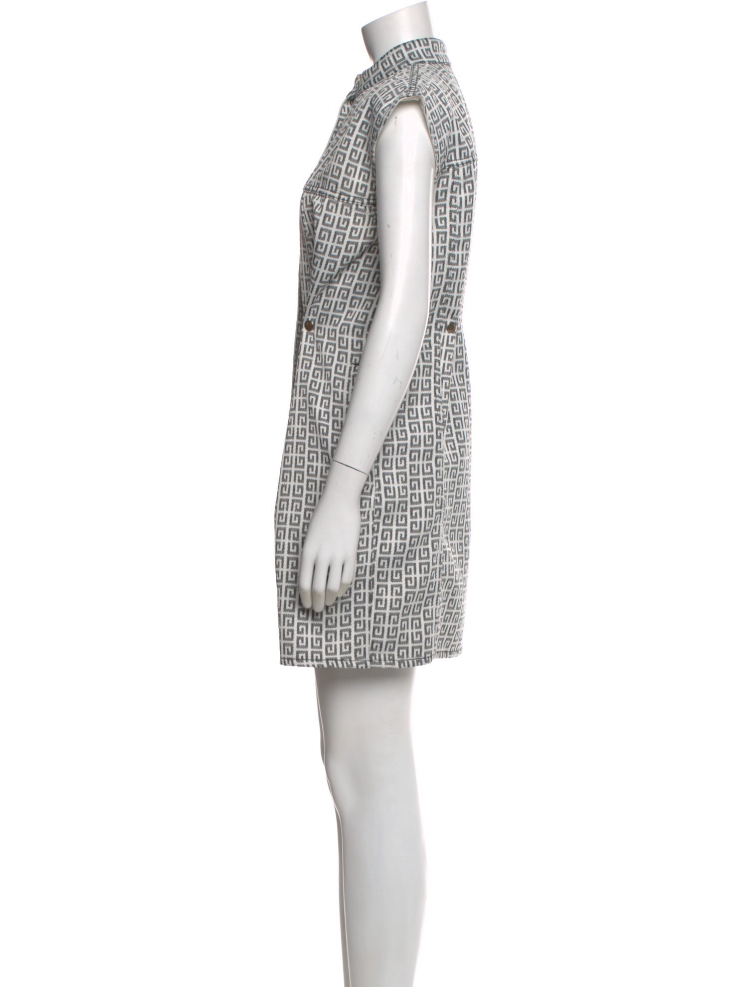 Givenchy Plaid Print Mini Dress