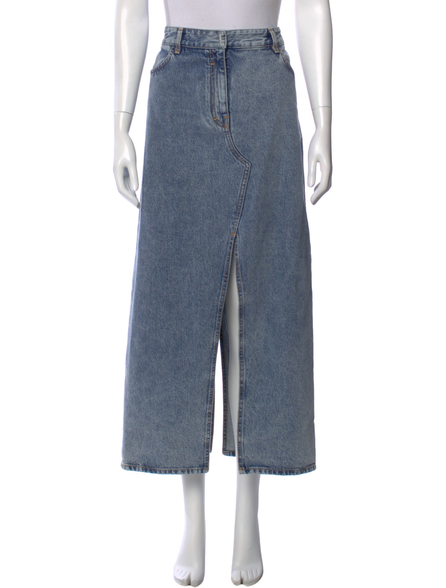 Givenchy Distressed Accents Midi Length Skirt