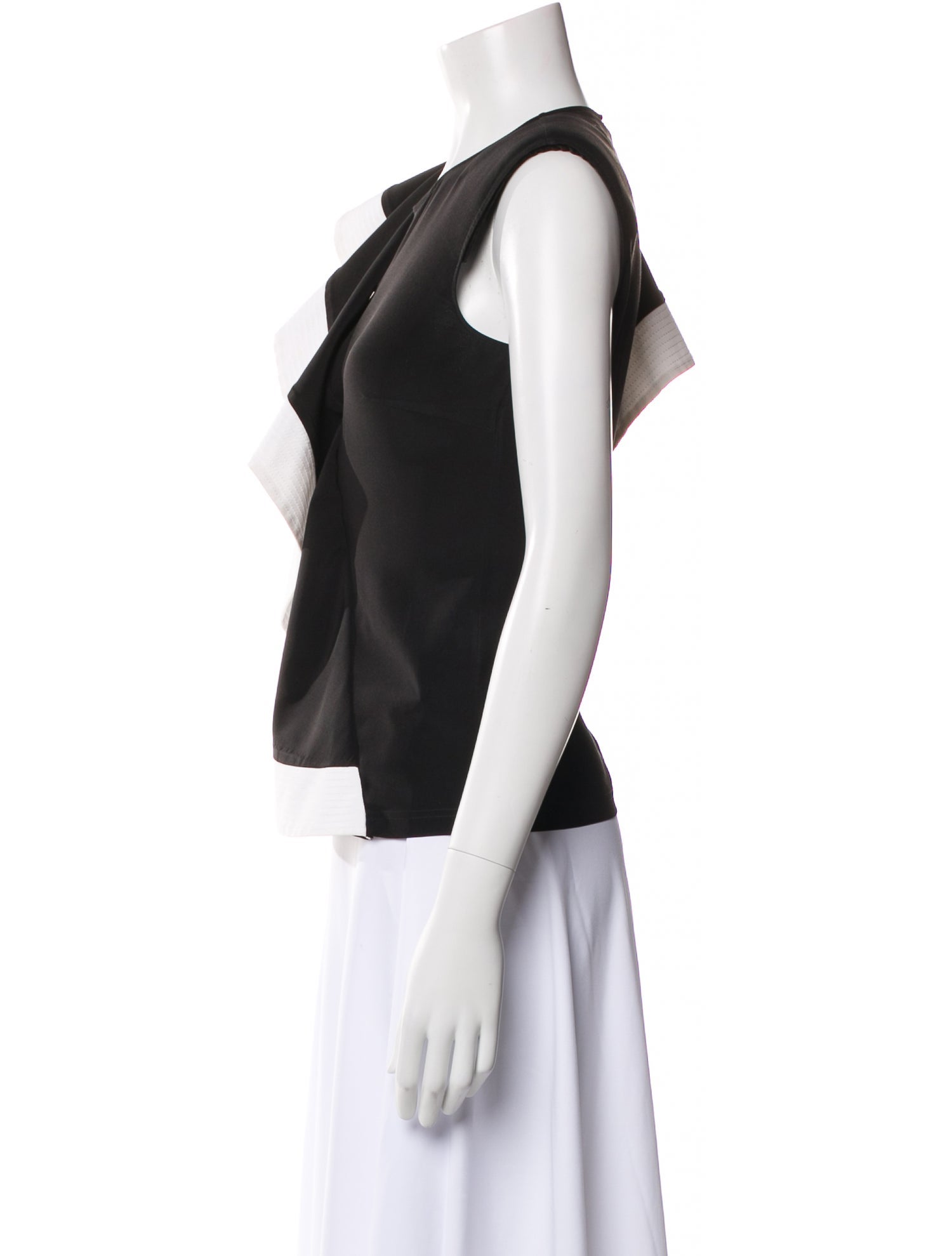 Givenchy Silk Colorblock Pattern Top