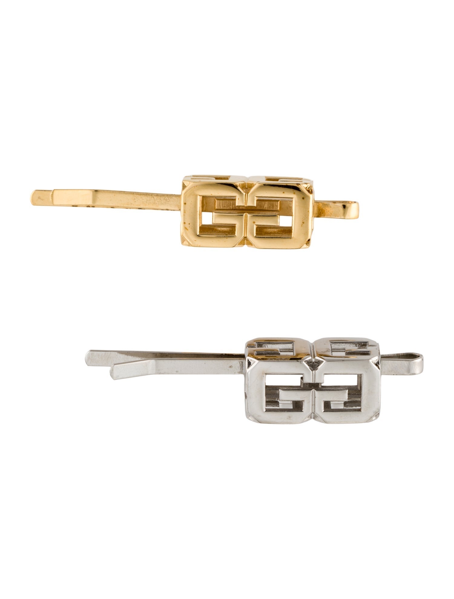 Givenchy logo hairclips