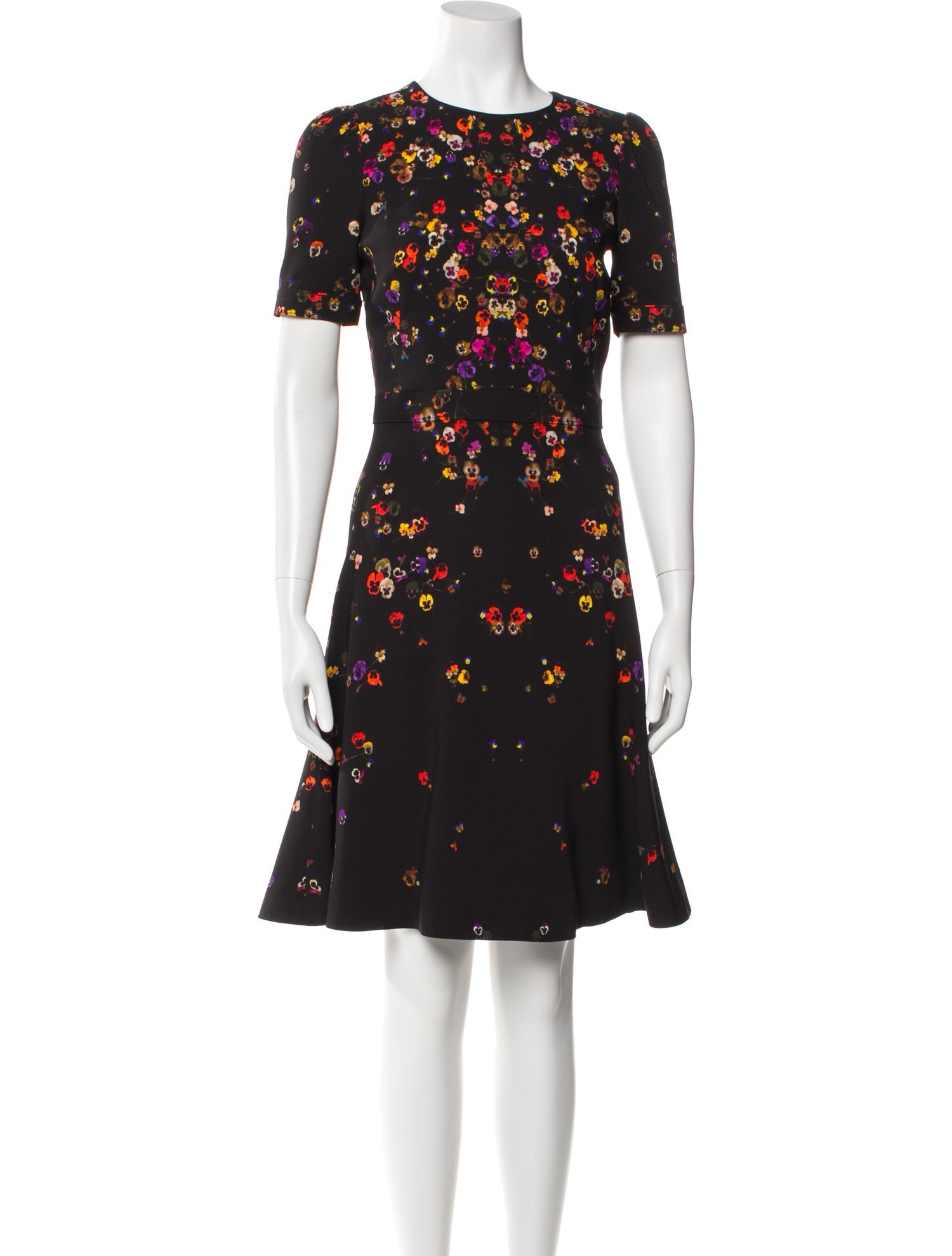 Givenchy Floral Print Knee-Length Dress