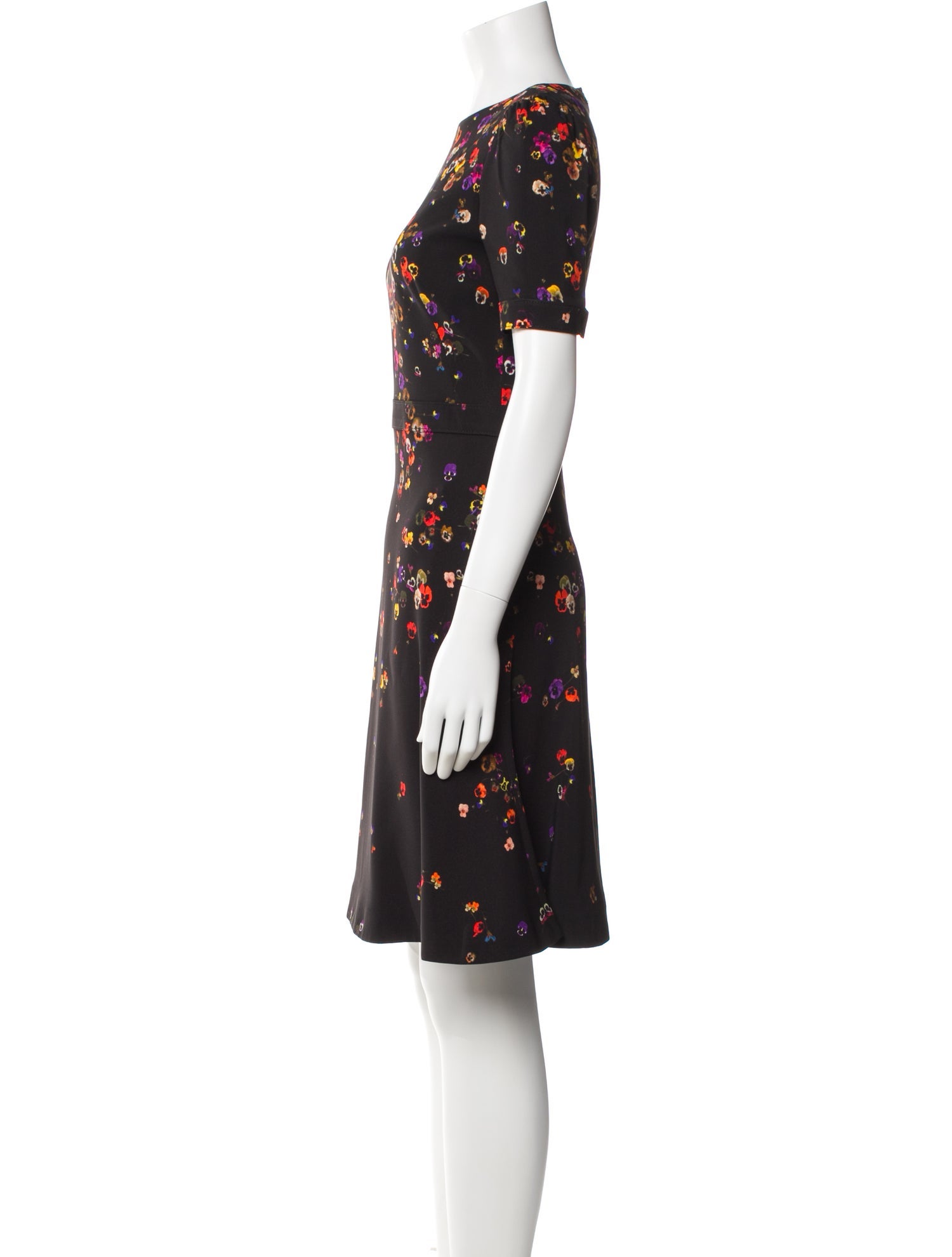 Givenchy Floral Print Knee-Length Dress