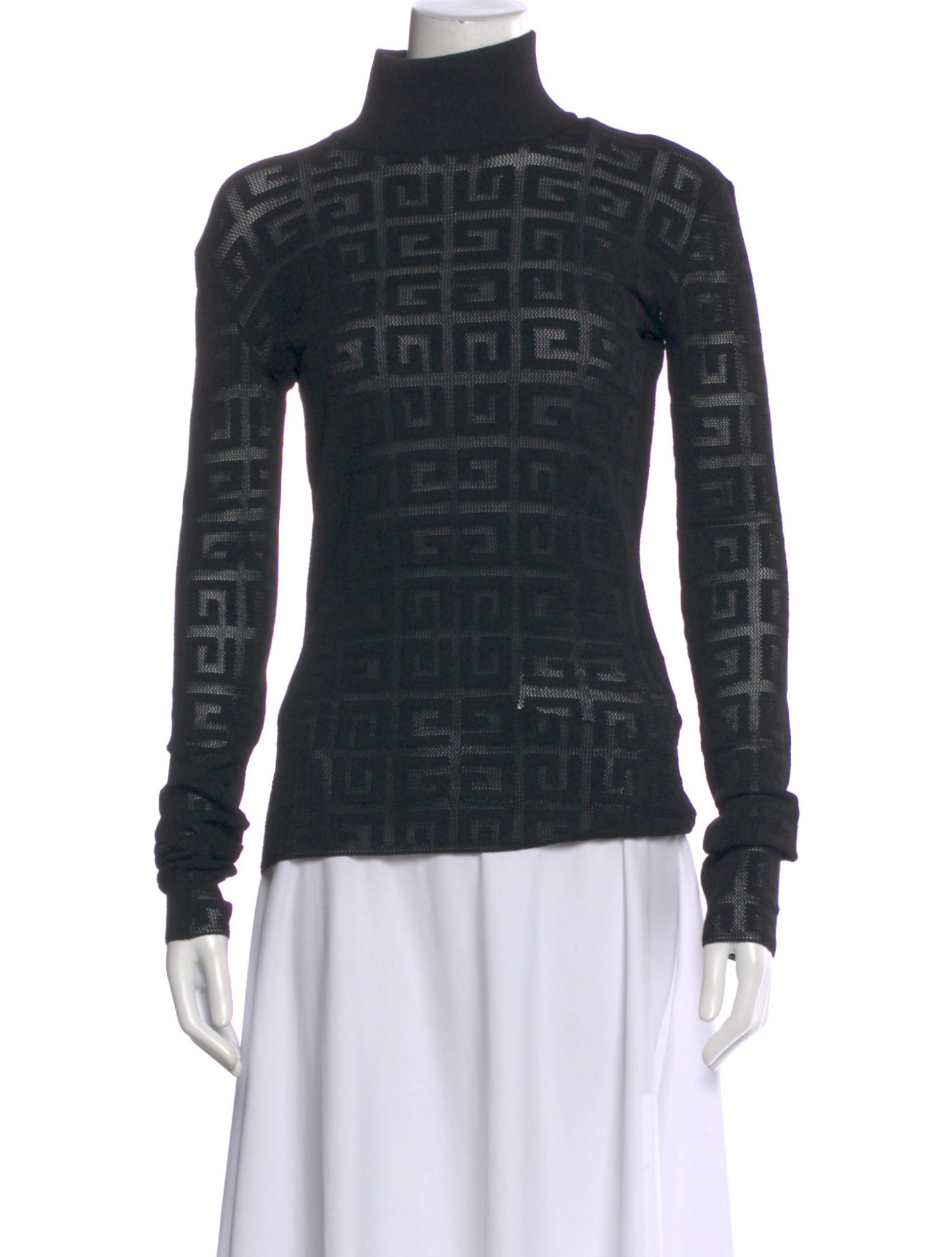 Givenchy Graphic Print Turtleneck Top