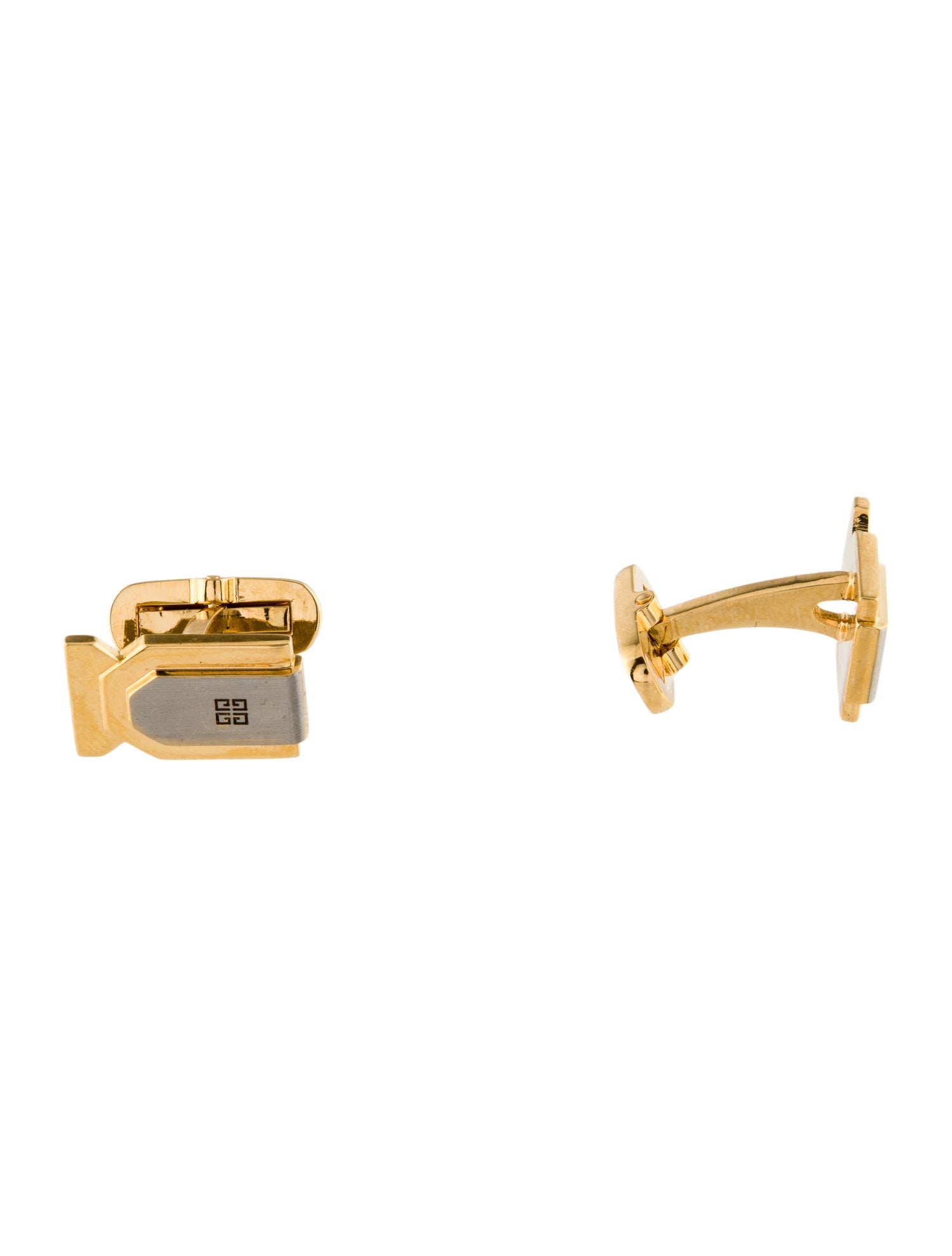 Givenchy Two-Tone Logo Cufflinks
