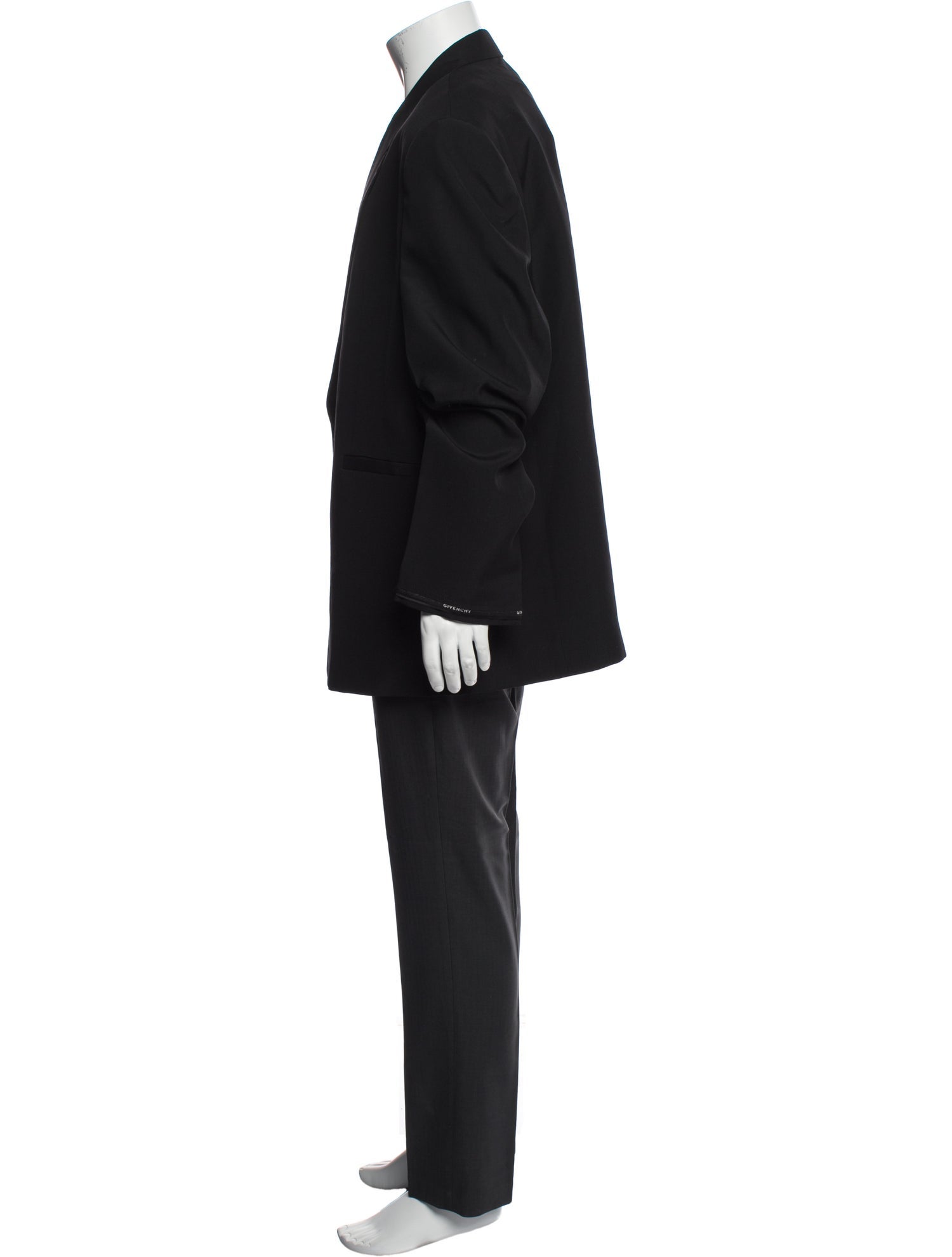 Givenchy Wool Grosgrain Trim Blazer