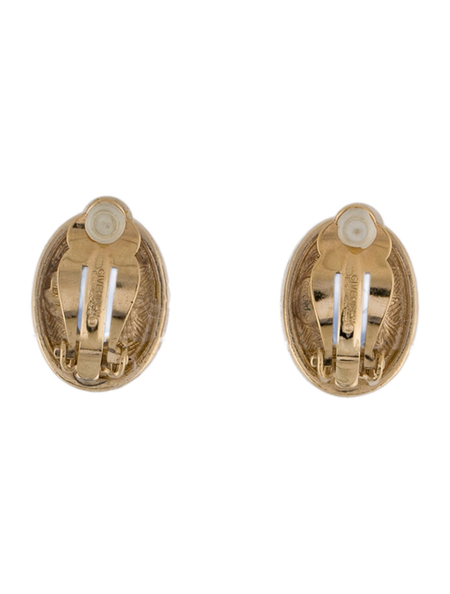 Givenchy Crystal Greek Key Clip On Sud Earring