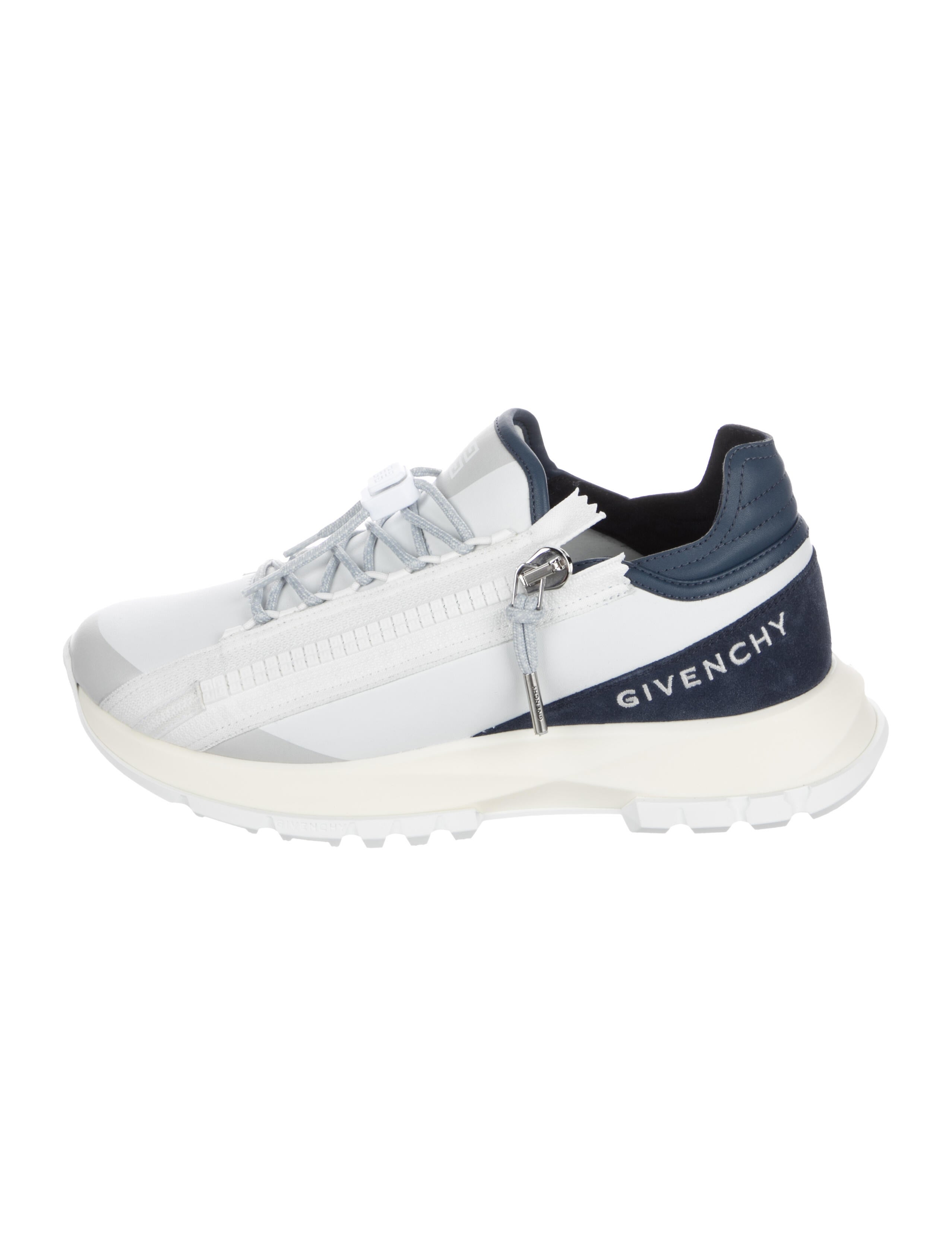 Givenchy Leather Colorblock Pattern Athletic Sneakers
