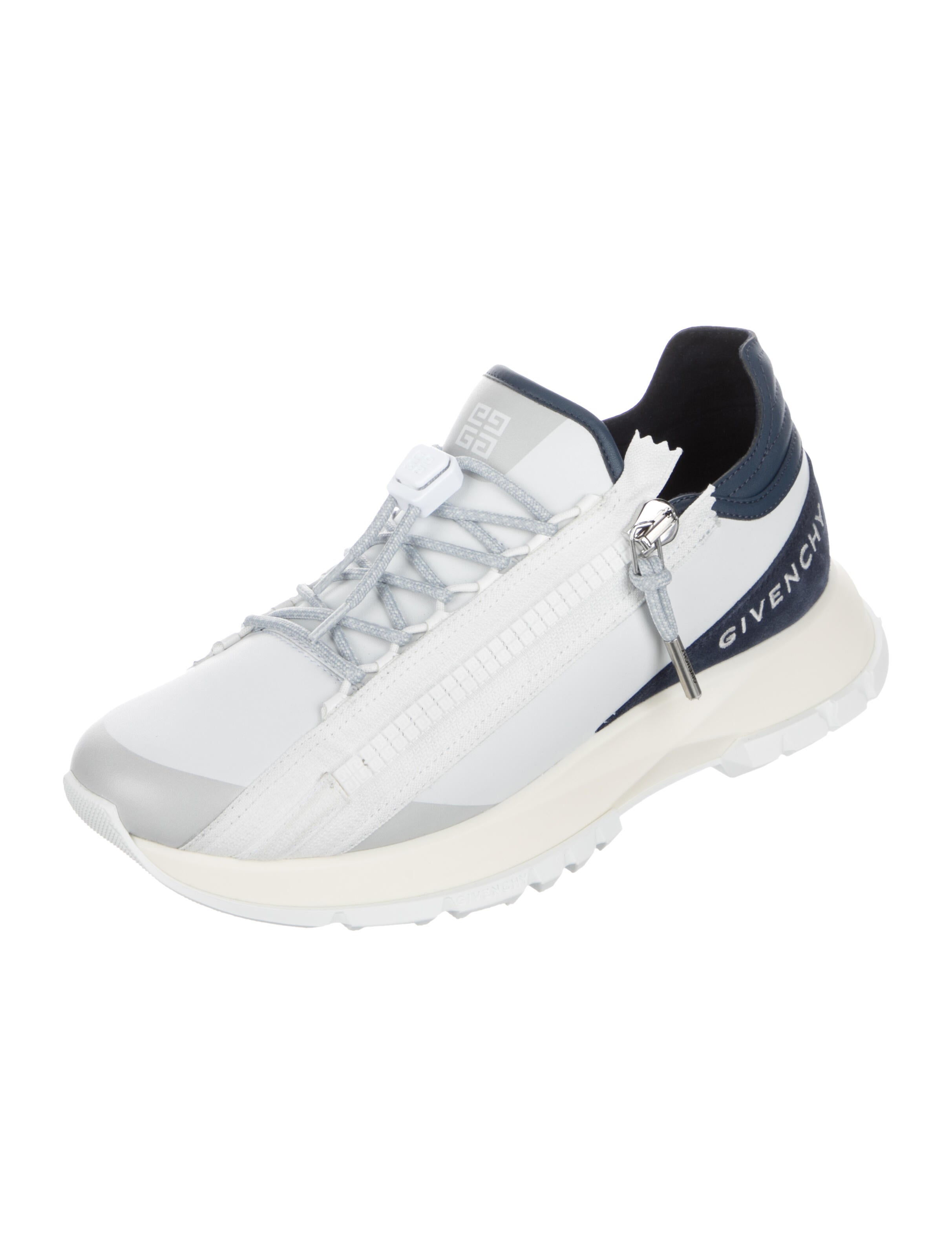 Givenchy Leather Colorblock Pattern Athletic Sneakers