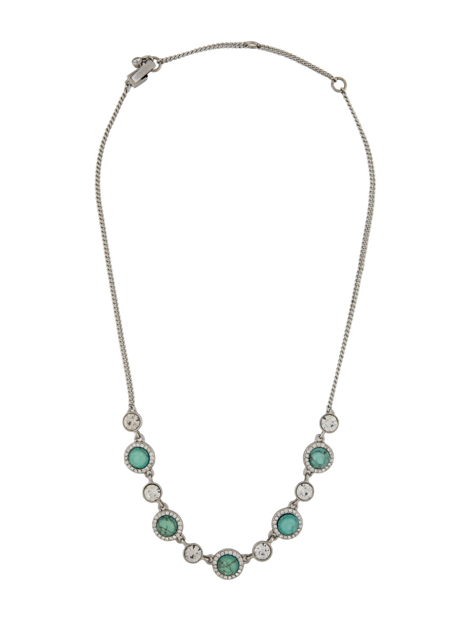 Givenchy Crystal & Stone Collar Necklace