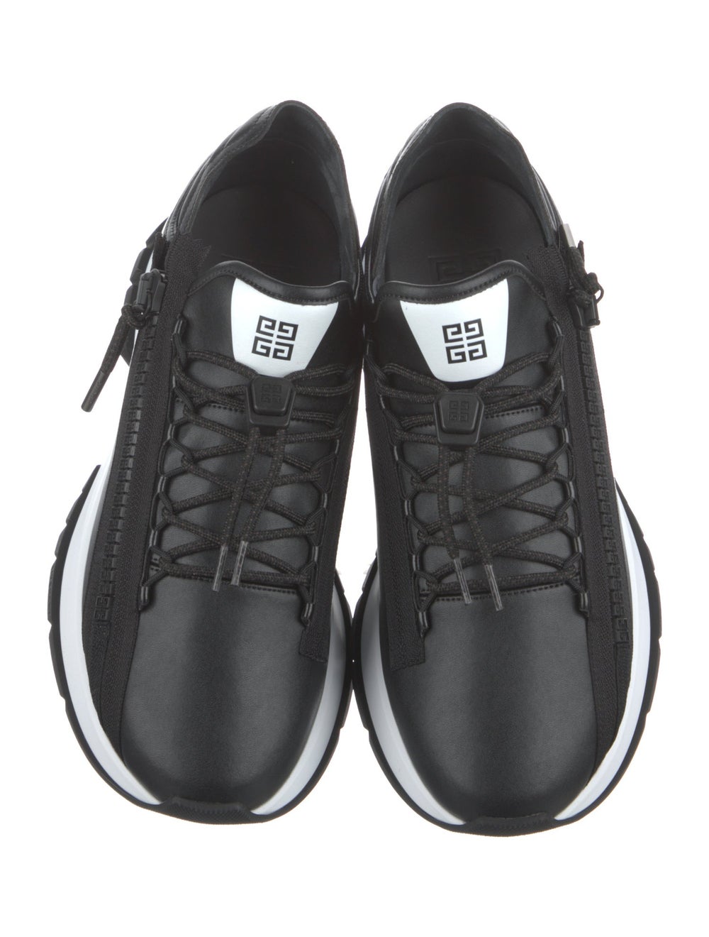 Givenchy Leather Colorblock Pattern Sneakers - image 3