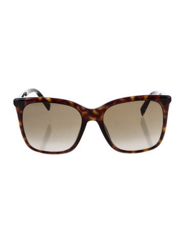 Pre-owned Givenchy Cat-eye Gradient Sunglasses In Brown