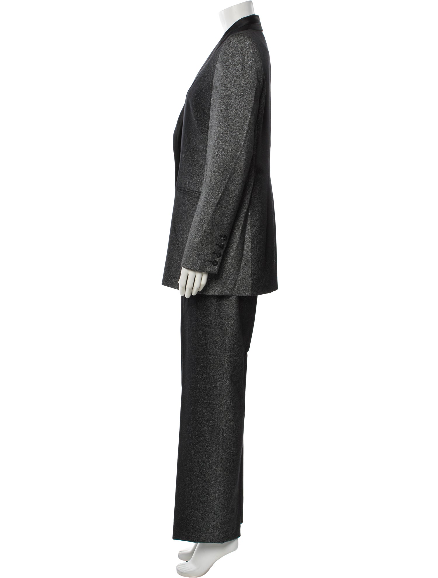 Givenchy Wool Colorblock Pattern Pantsuit