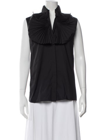 Pre-owned Givenchy Sleeveless Top In Gray