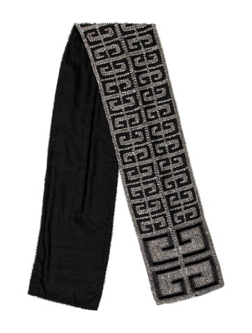 Pre-owned Givenchy Printed Scarf In Black