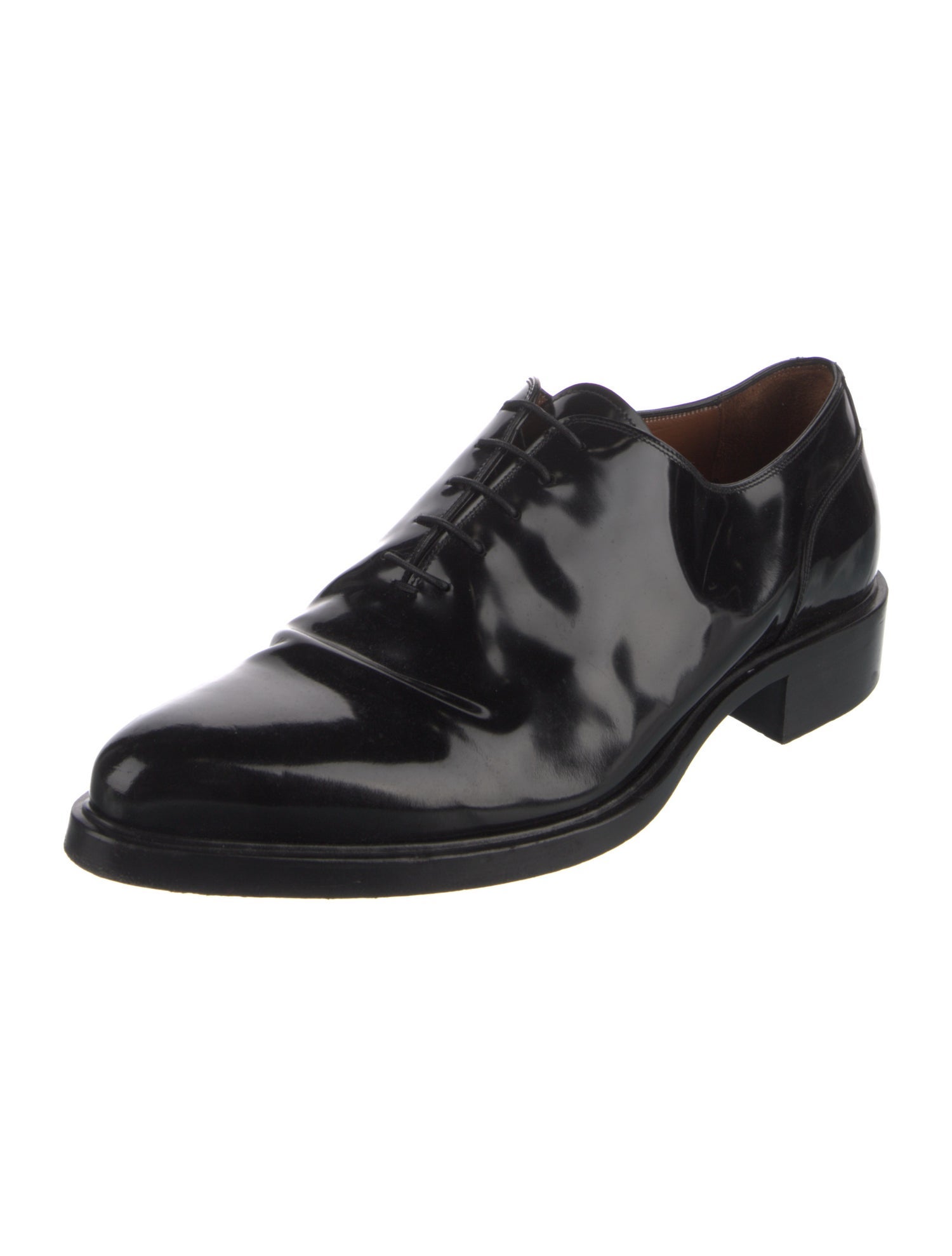 Givenchy Faux Pearl Accents Patent Leather Oxfords