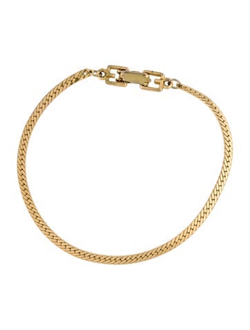 Pre-owned Givenchy Vintage Link Bracelet, 7.25" In Multi
