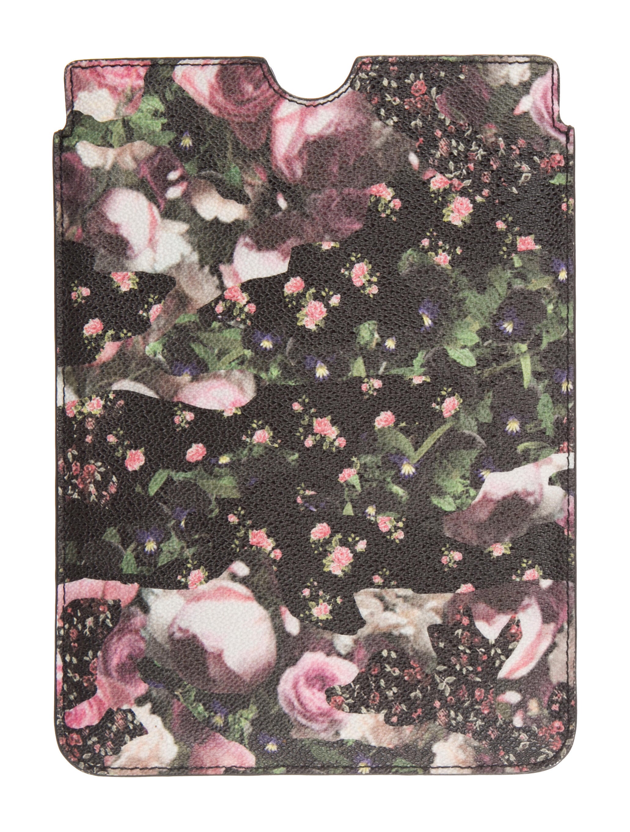Givenchy Leather Floral Mini iPad Case