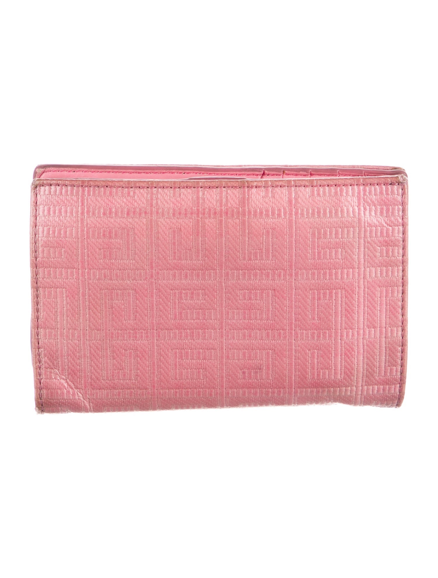 Givenchy Signature Logo Leather Compact Wallet