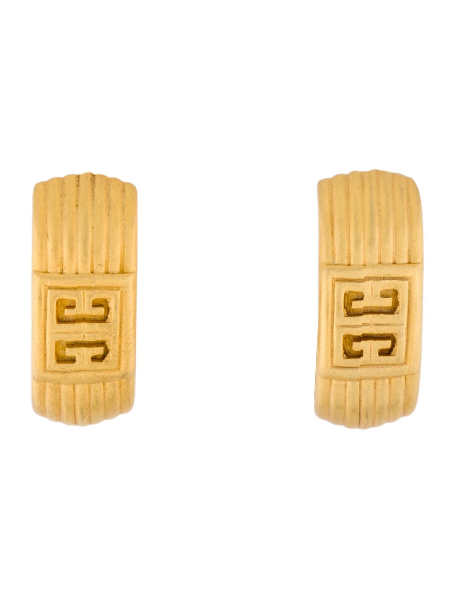 Givenchy Logo Hoop Clip-On Earrings