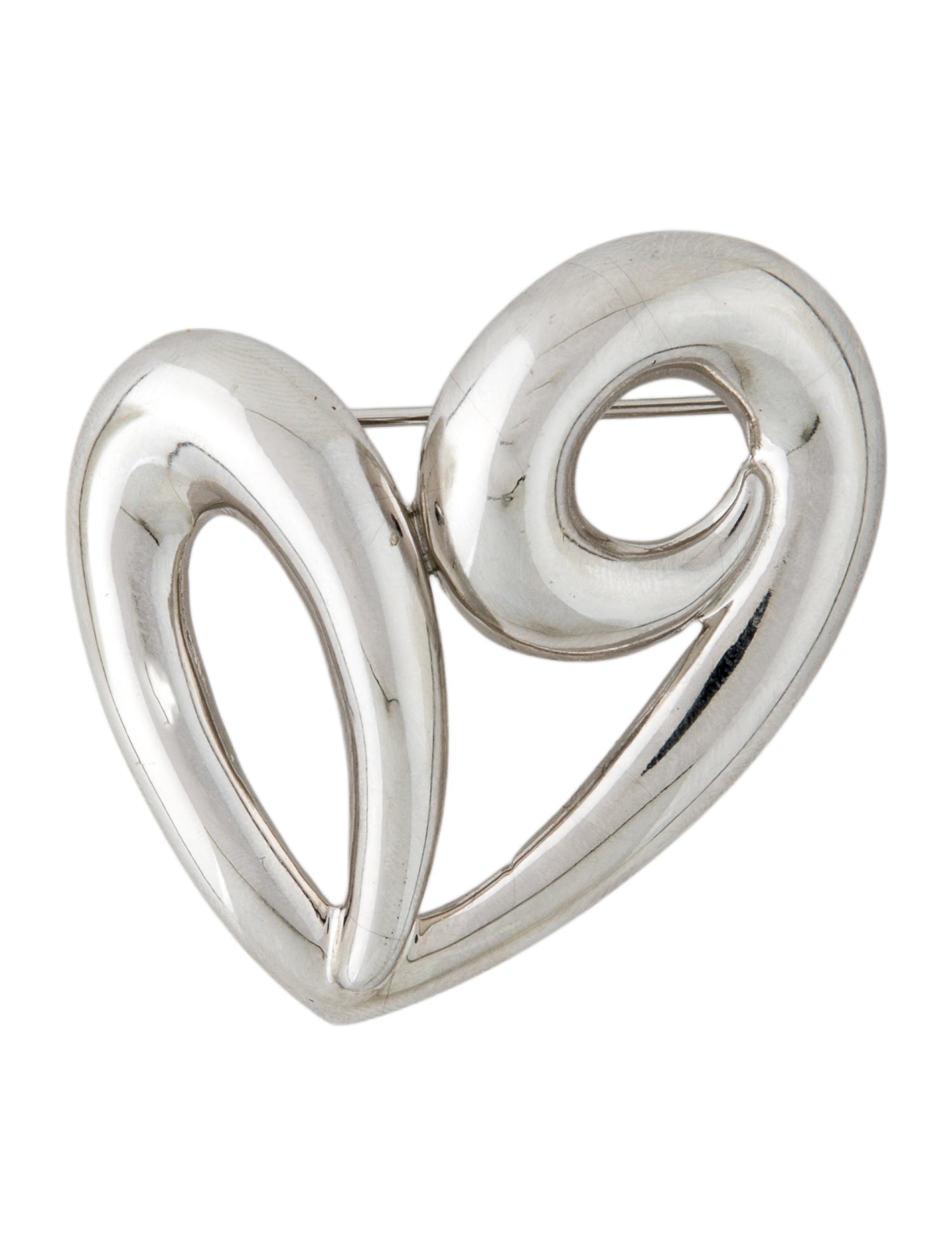 Givenchy Vintage Open Heart Brooch Pin