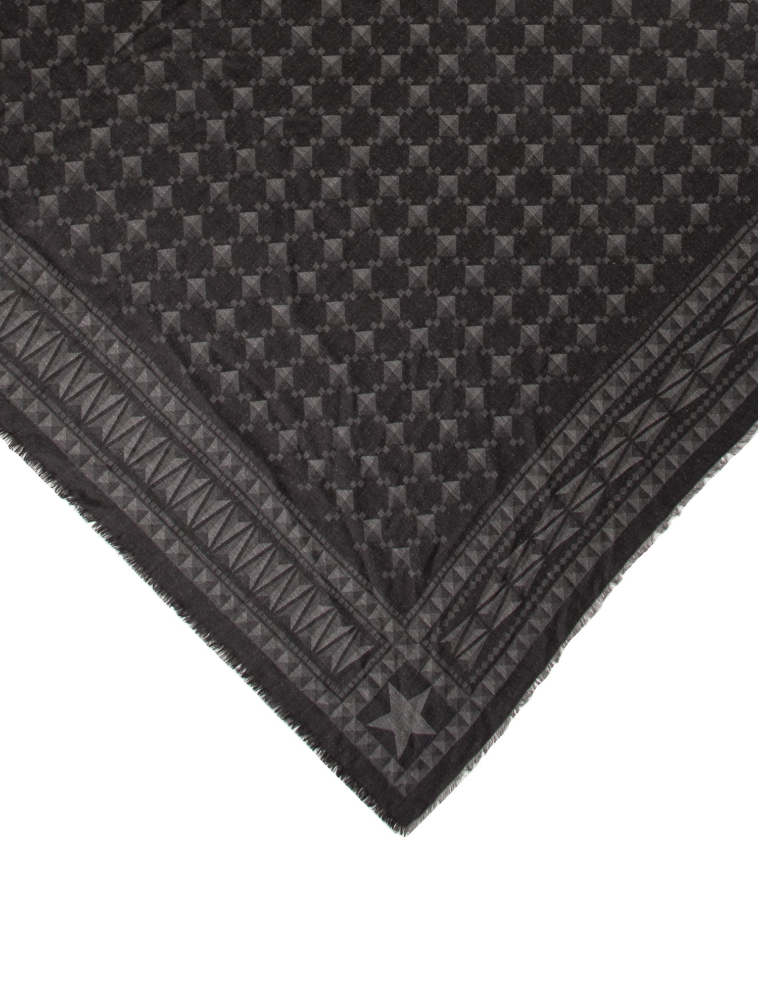 Givenchy Lace Plaid Print Scarf