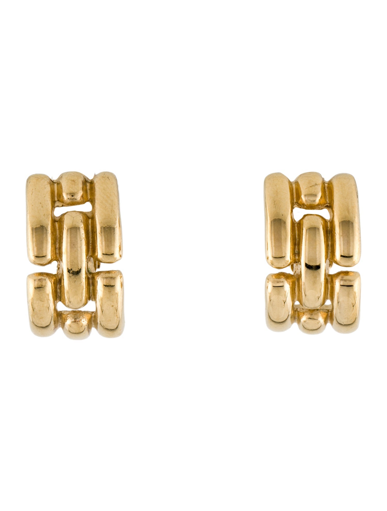 Givenchy Vintage Chain Link Clip-On Earrings