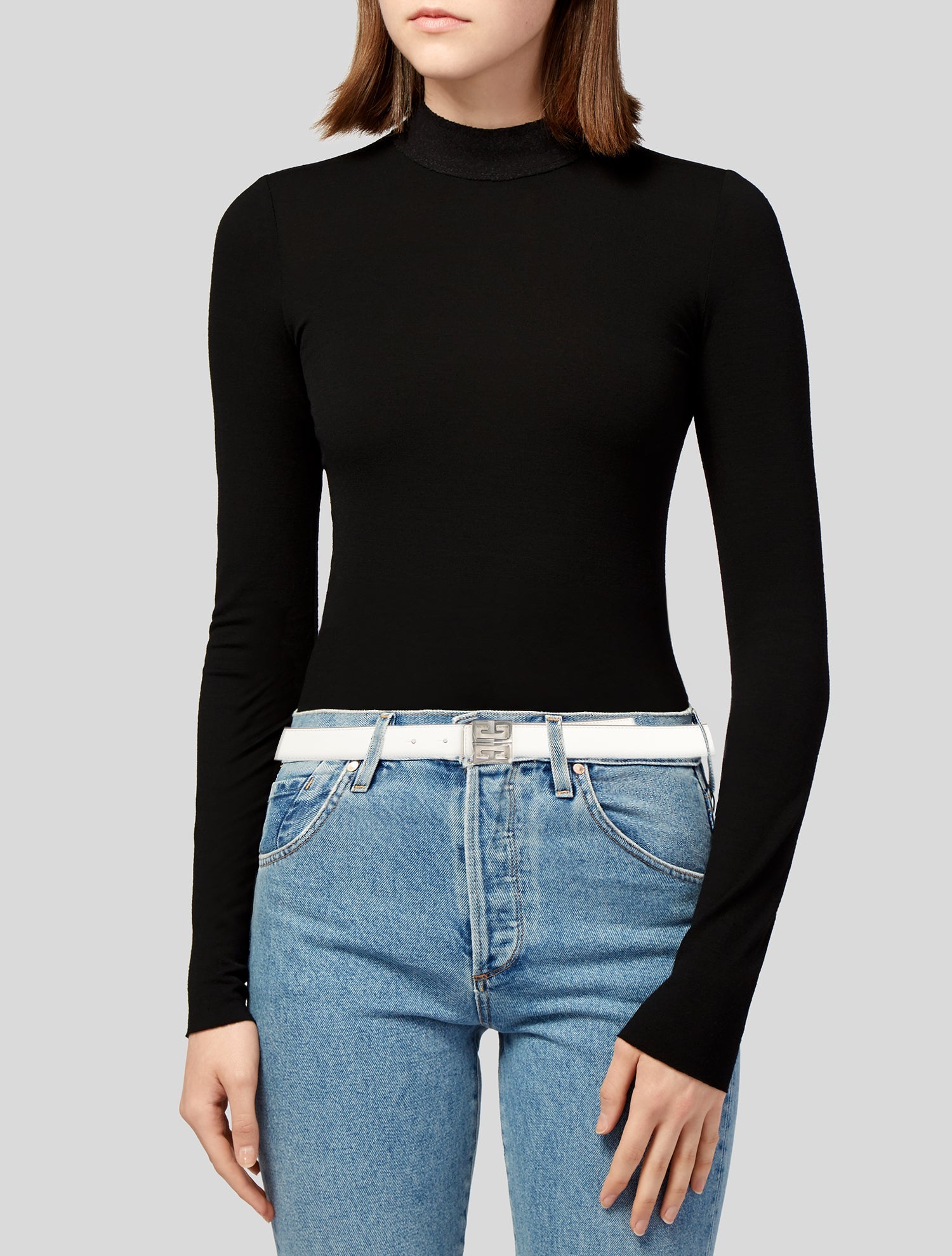 Givenchy Pistachio Skinny Belt