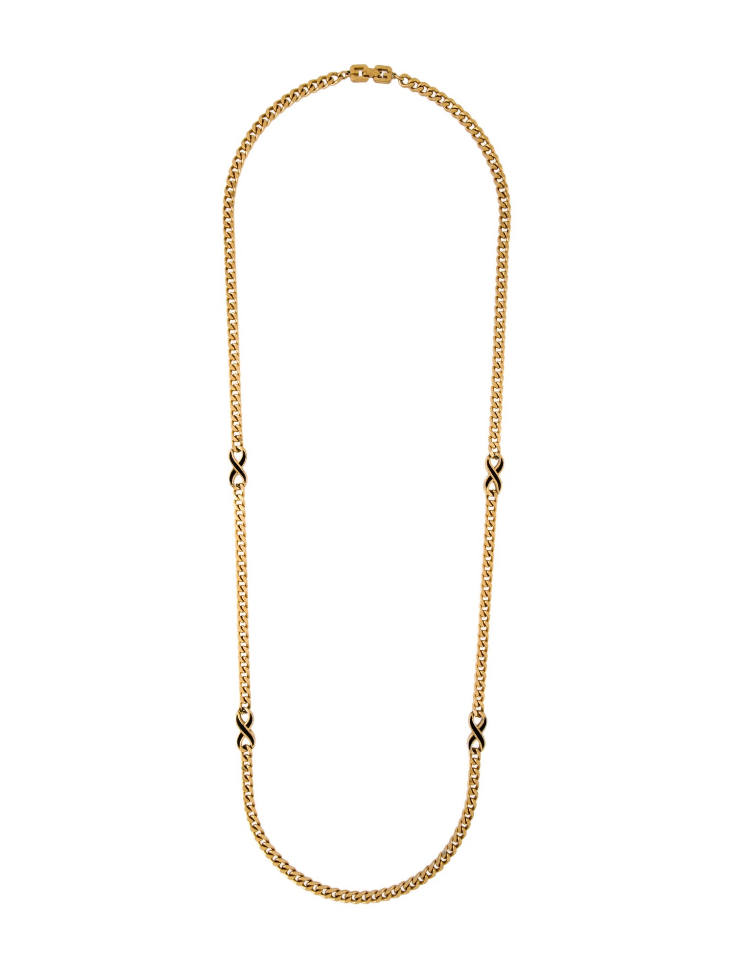 Givenchy Vintage Enamel Station Necklace